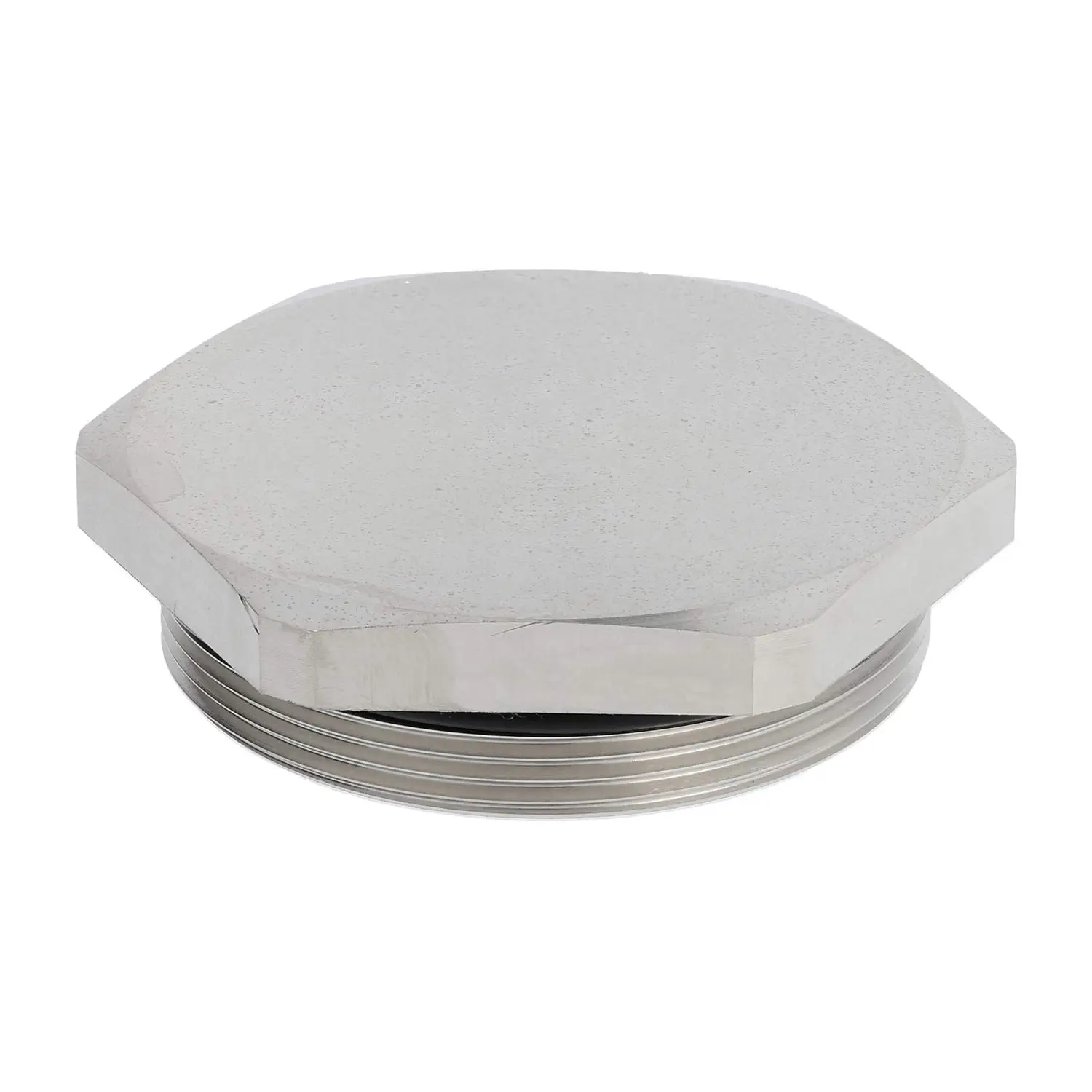 Produktfoto 1 von 10102194 WISKA Blindstopfen M50x1,5 MBS-M50 Sechskant inkl. O-Ring Messing (CuZn) vernickelt Gewindelänge 9,0mm