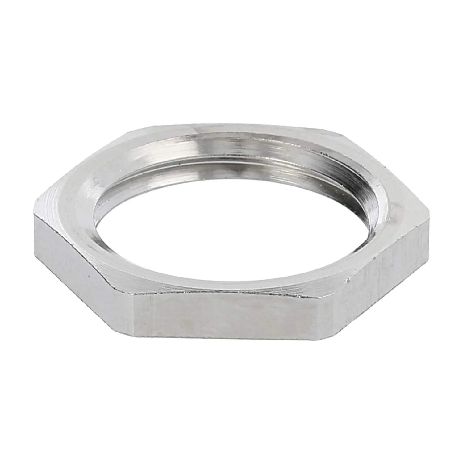 Produktfoto 1 von 10062142 WISKA Gegenmutter PG9x1,41 GMS-09 Sechskant Messing (CuZn) vernickelt Farbe silber