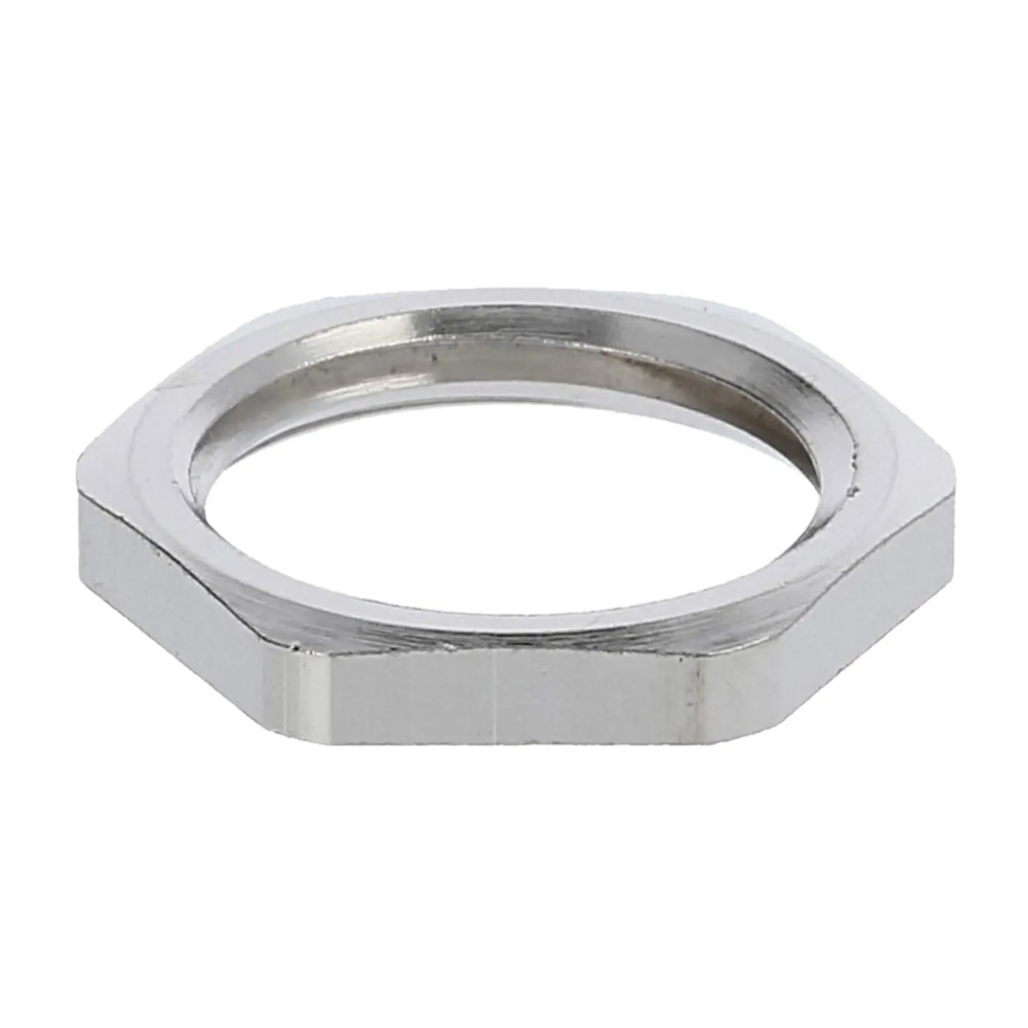 10063142 WISKA Gegenmutter M16x1,5 GMS-M16 Sechskant Messing (CuZn) vernickelt Farbe silber