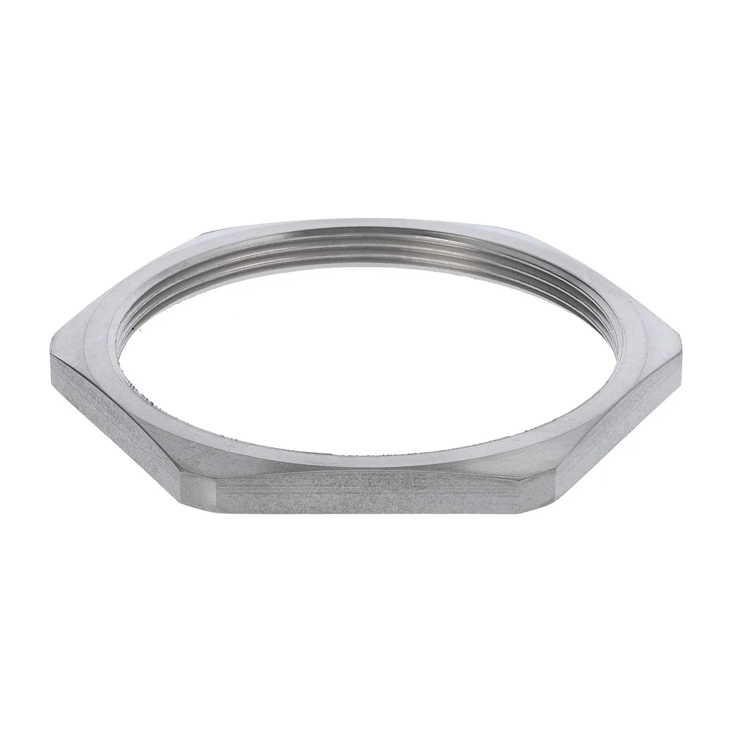 Produktfoto 1 von 10064195 WISKA Edelstahlgegenmutter M63x1,5 GVA-M63 Sechskant Edelstahl (1.4305) Farbe silber