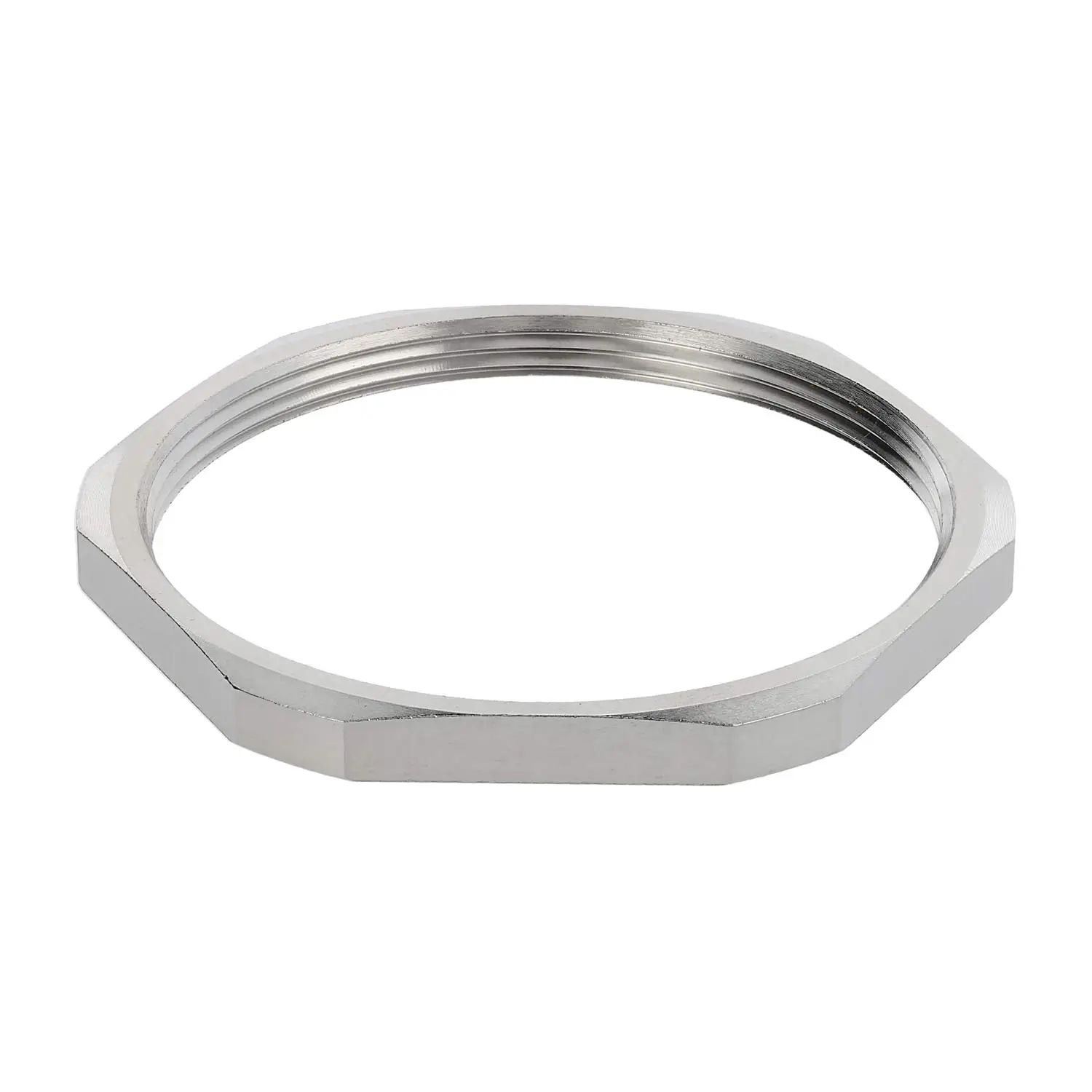 Produktfoto 1 von 10062150 WISKA Gegenmutter PG48x1,588 GMS-48 Sechskant Messing (CuZn) vernickelt Farbe silber