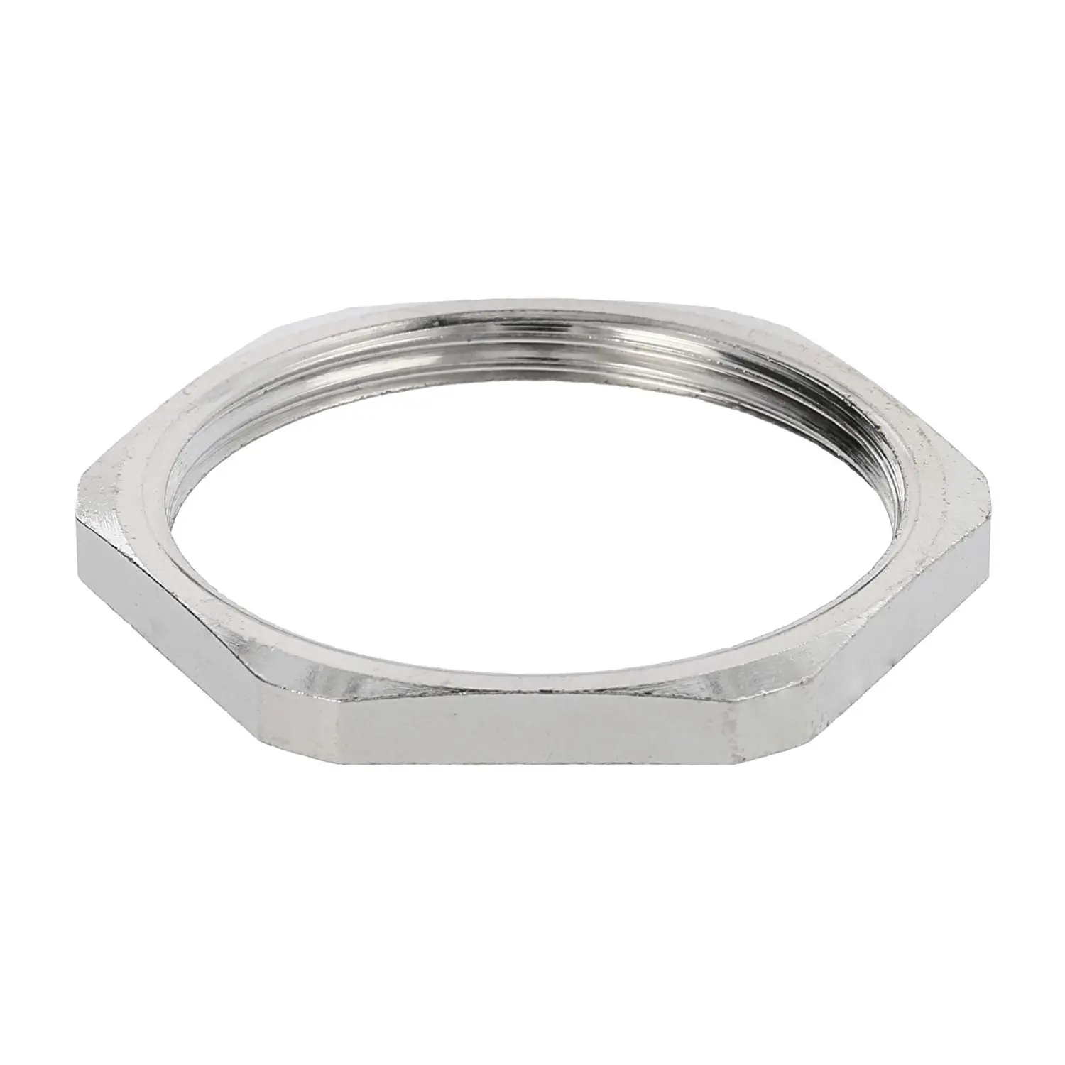 Produktfoto 1 von 10062147 WISKA Gegenmutter PG29x1,588 GMS-29 Sechskant Messing (CuZn) vernickelt Farbe silber
