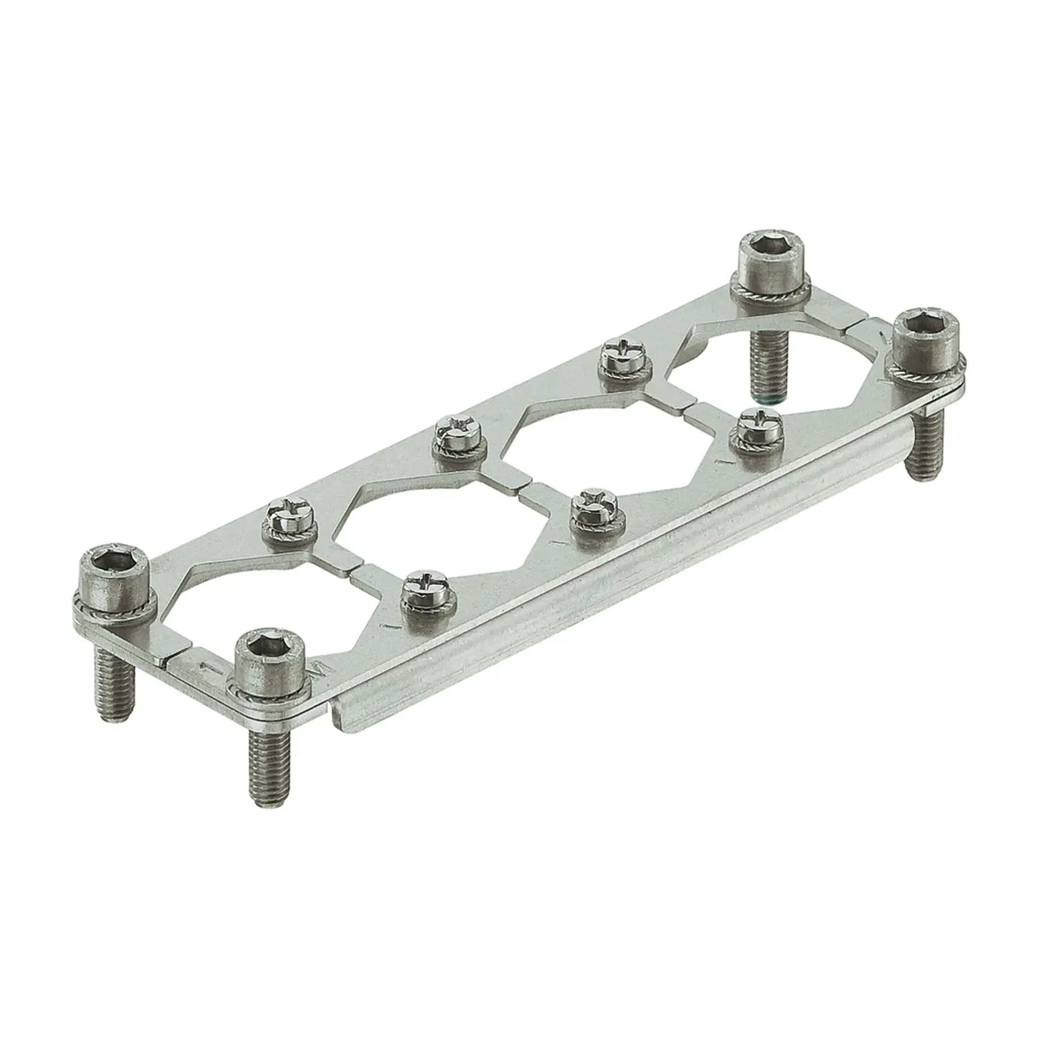 Produktfoto 1 von 09110009964 Harting Han HPR Halterahmen enlarged, Baugröße 24B Stift, für 4 HC-Module 350 Werkstoff Metall