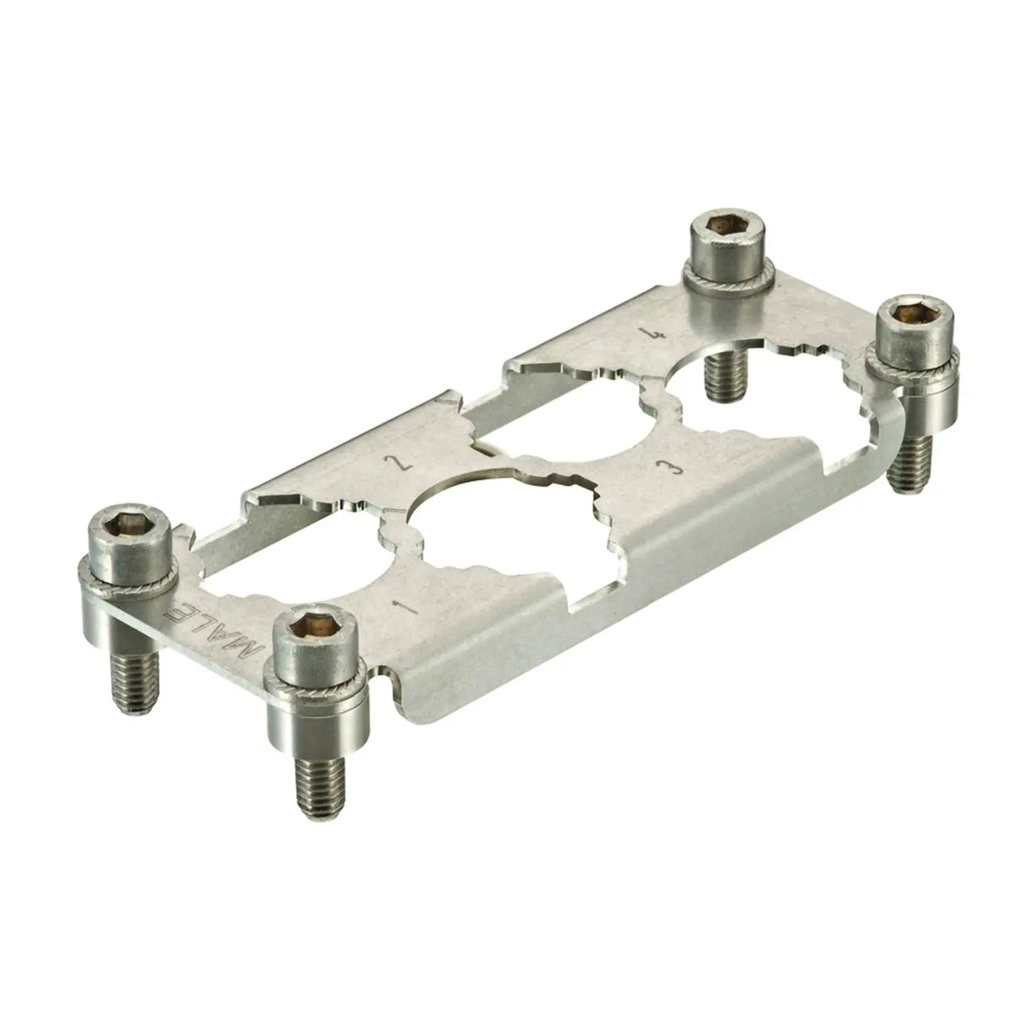 Produktfoto 1 von 09110009937 HARTING Han HPR Halterahmen enlarged, Baugröße 16B Stift, für 4 HC-Module 250 Werkstoff Edelstahl
