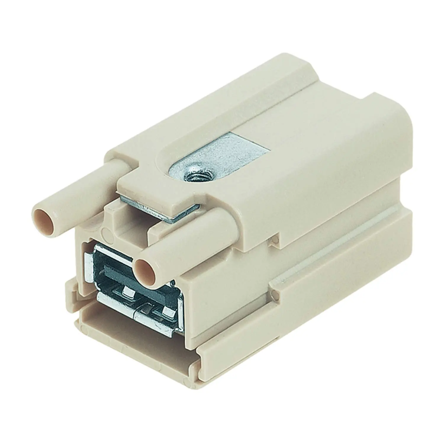 Produktfoto 1 von 09120012794 HARTING Han Brid-USB 2.0 Buchseneinsatz (F) Koppler Buchse / Buchse 50V, 1A