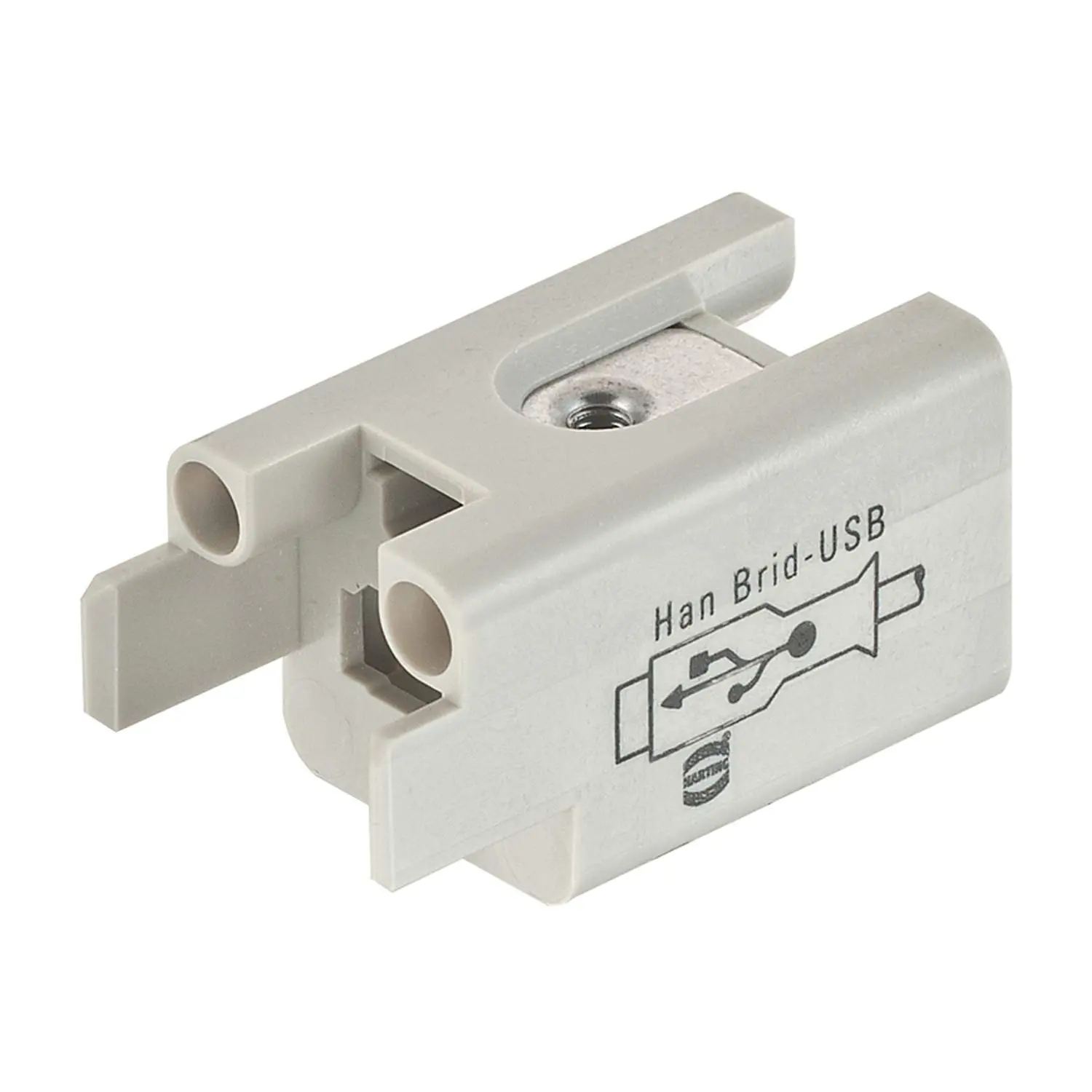 Produktfoto 1 von 09120013091 HARTING Han Brid-USB Stifteinsatz (M) Buchse/Kabel-Stecker 50V, 1A