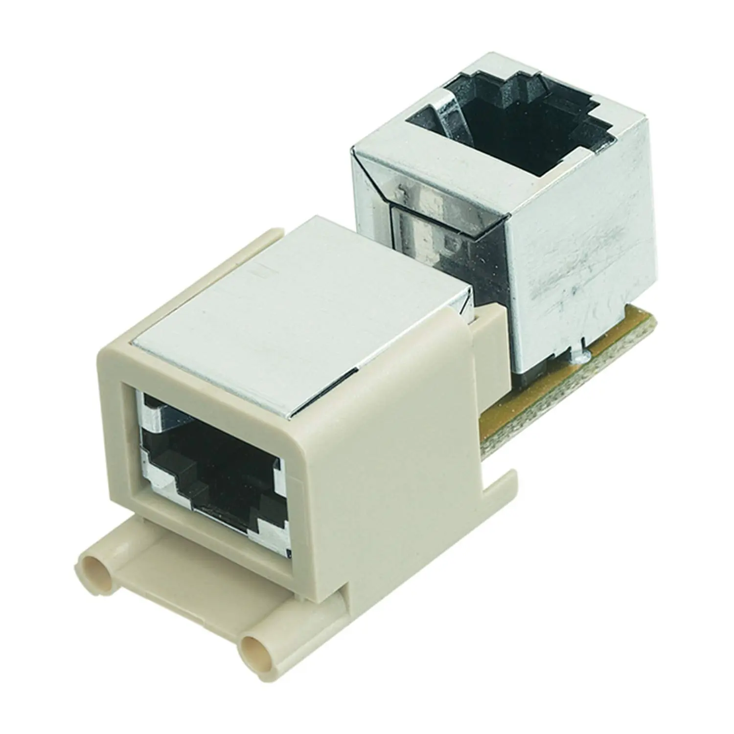 Produktfoto 1 von 09120032776 HARTING Han Brid-RJ45 C Buchseneinsatz (F) Koppler Buchse / Buchse, 10-polig 2/8 24V, 10A