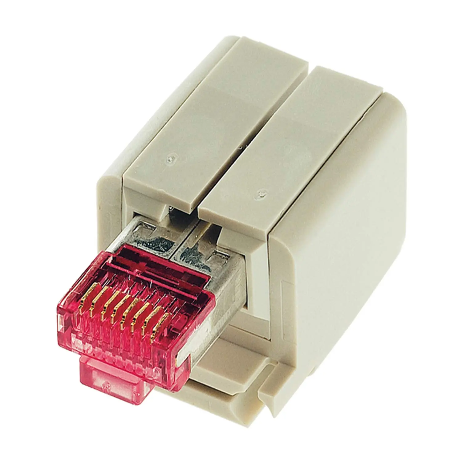 Produktfoto 1 von 09120033031 HARTING Han Brid-RJ45 C Hirose Stifteinsatz (M) Schneidklemmanschluss (IDC-Kontakte), 2 24V, 10A