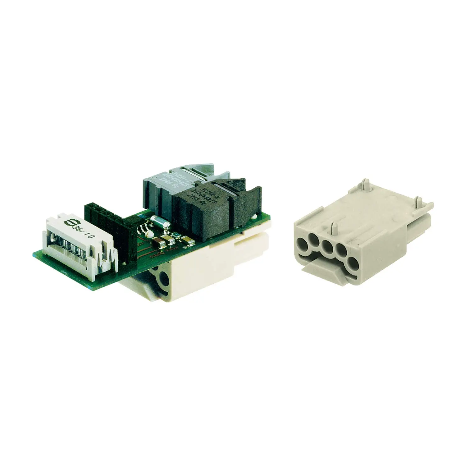 Produktfoto 1 von 09120042701 HARTING Han Brid-bu-c + opt.Mod. 12 MBit/s Buchseneinsatz (F) 6-polig 4/2 50V, 10A