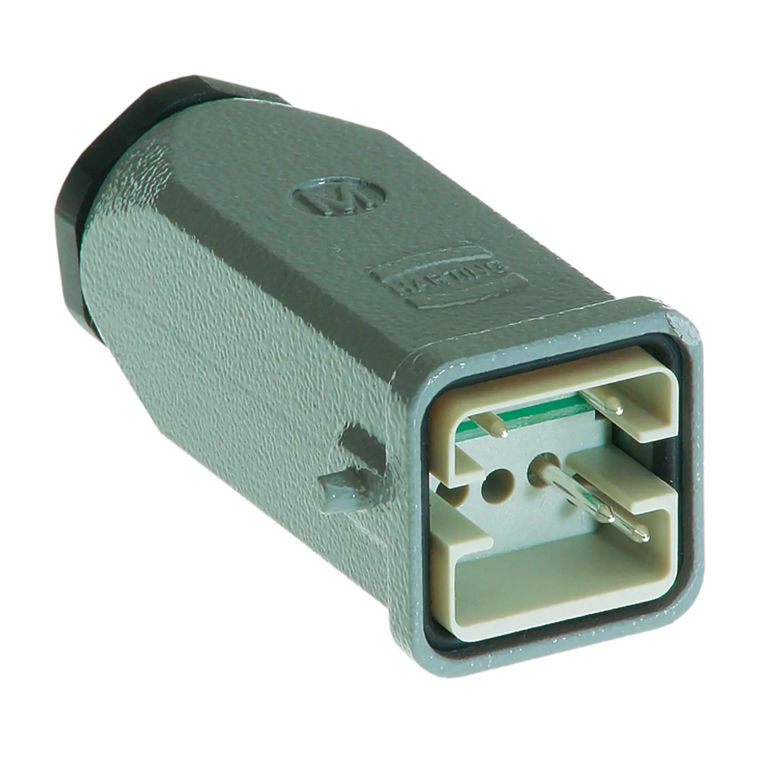 Produktfoto 1 von 09120062692 HARTING Han Brid-Sti-c Abschlußsteckerstecker Met. M20 Stifteinsatz (M) Crimpanschluss, 6-polig 4/2 50V, 10A