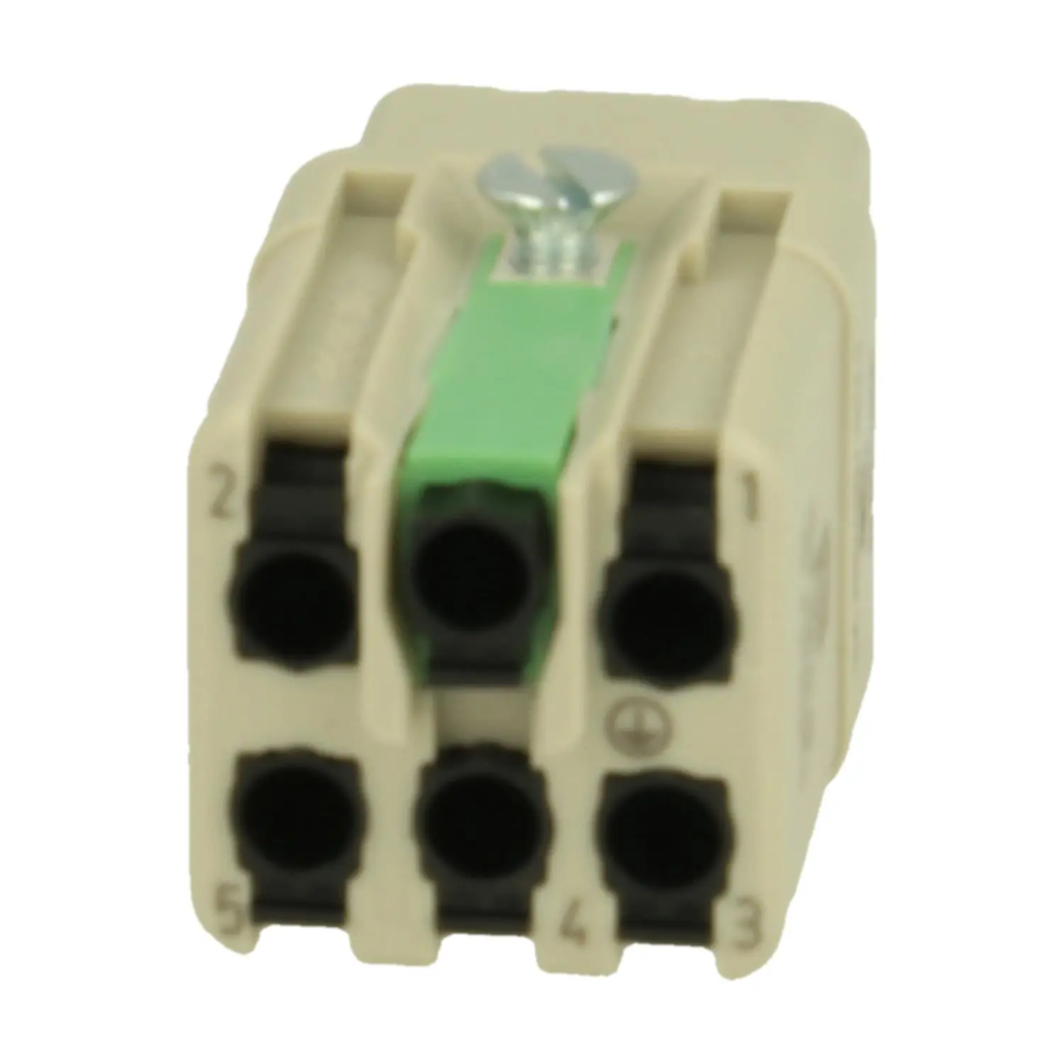 Produktfoto 1 von 09120052734 HARTING Han Q5/0 Buchseneinsatz (F) Quick-Lock-Anschluss, 5-polig+PE 230V/400V, 16A