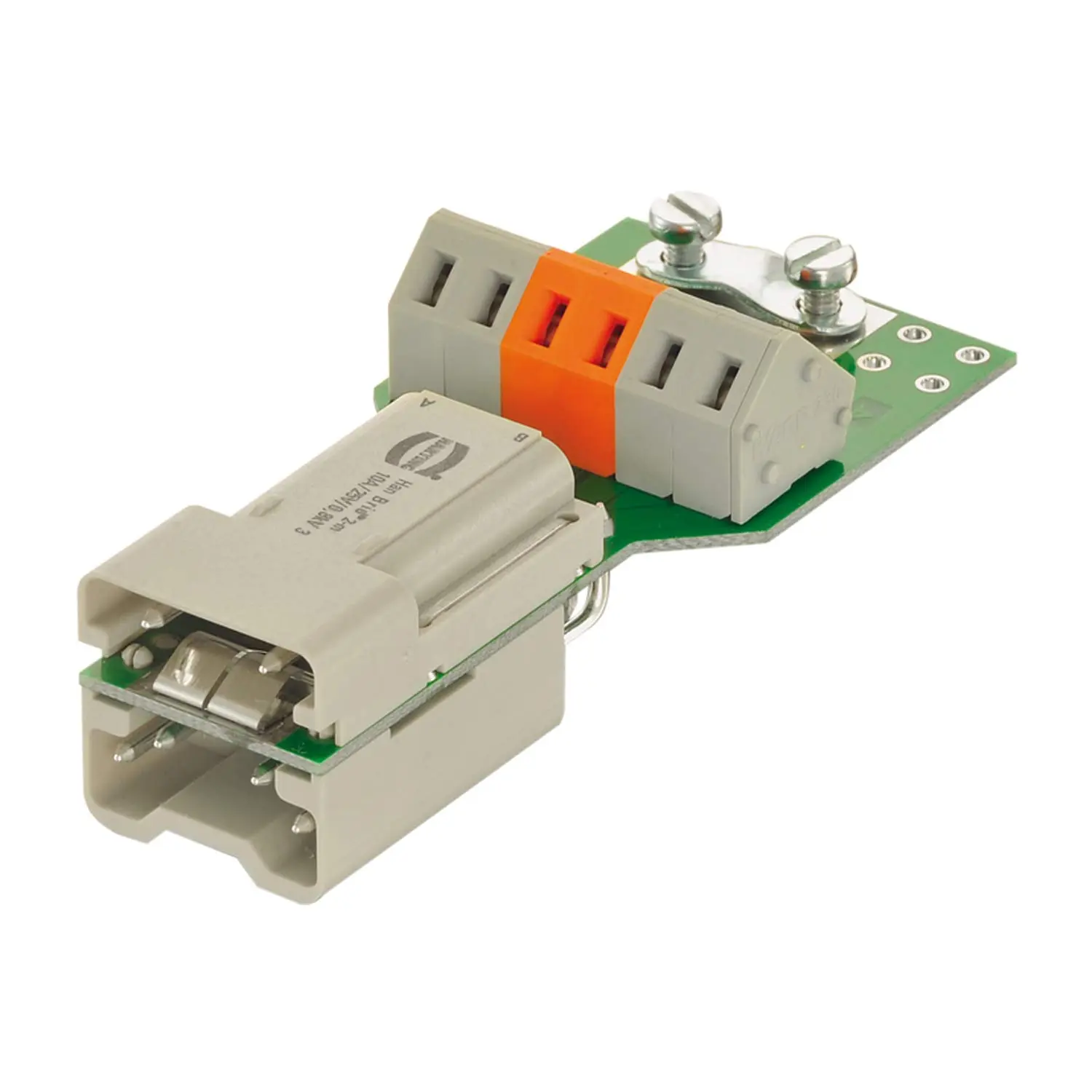 Produktfoto 1 von 09120062695 HARTING Han Brid-Wandd.+ Cu-B Sti-c WagoKlemm Stifteinsatz (M) Crimp- / Käfigzugfederanschluss, 6-polig 4/2 50V, 10A