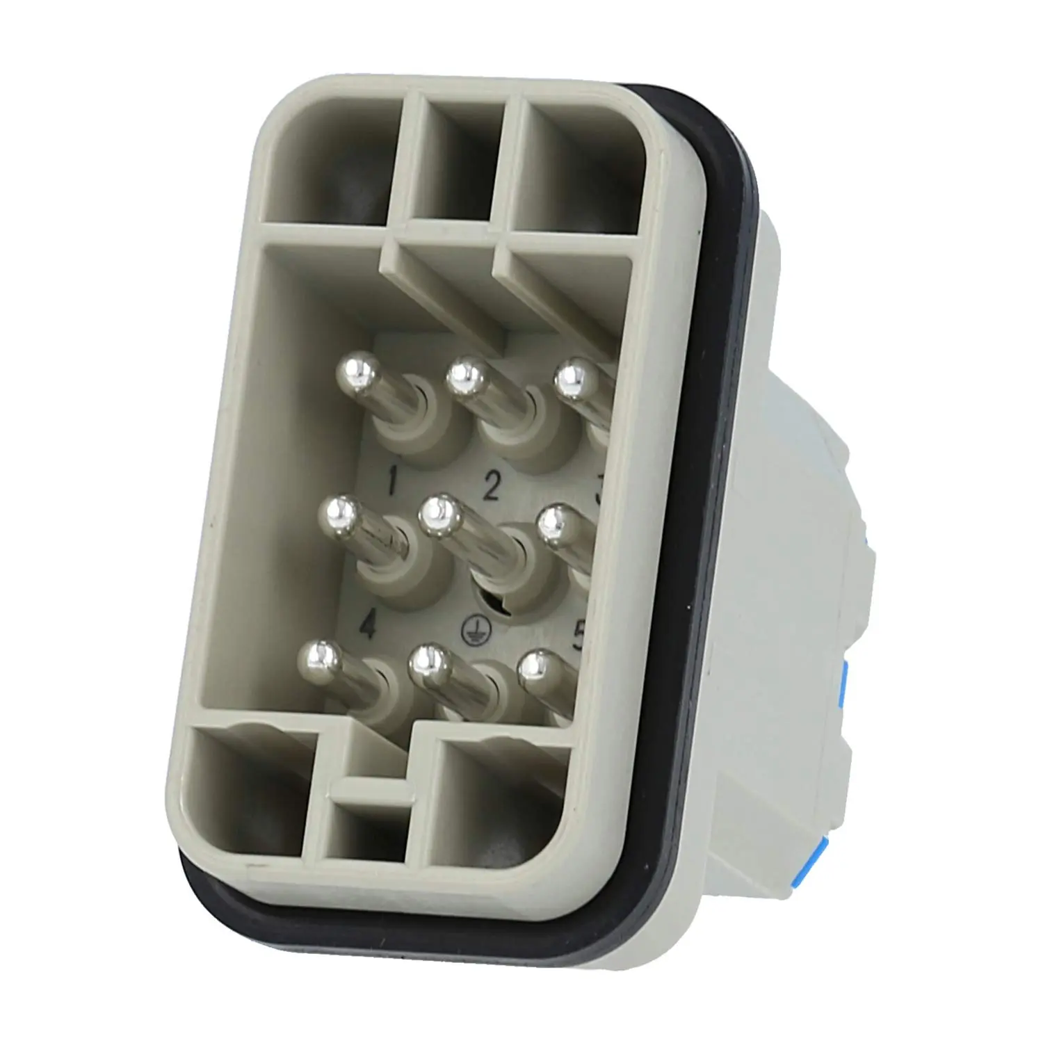 Produktfoto 1 von 09120082633 HARTING Han Q8/0 Stifteinsatz (M) Quick-Lock-Anschluss, 8-polig+PE 500V, 16A