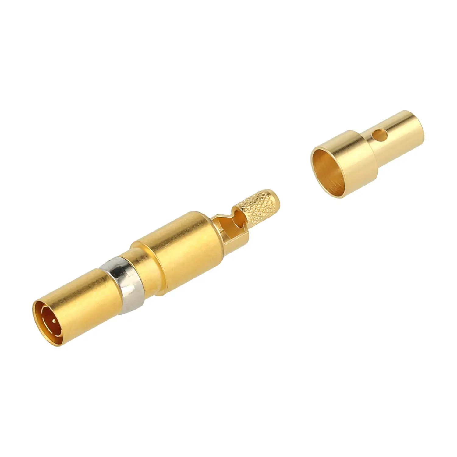 Produktfoto 1 von 09140006121 HARTING Koaxialkontakt 75Ohm Kontaktbuchse (F) gold, 1 Stück Werkstoff Kupferlegierung