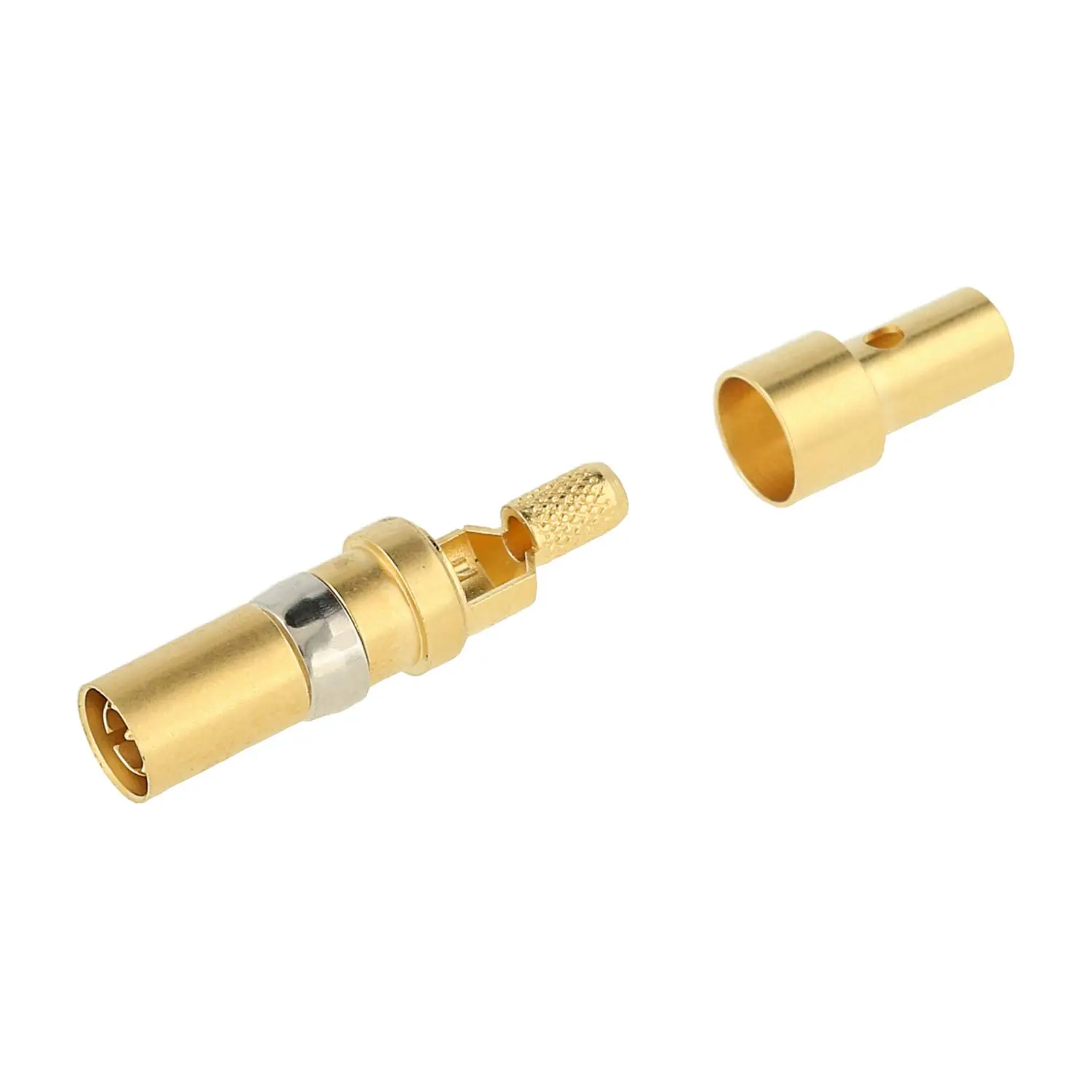 Produktfoto 1 von 09140006111 HARTING Koaxialkontakt 50Ohm Kontaktbuchse (F) gold, 1 Stück Werkstoff Kupferlegierung