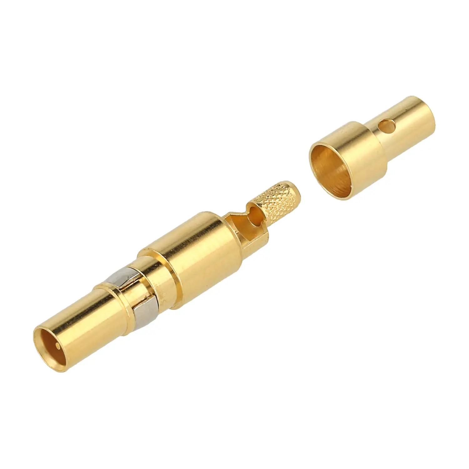 Produktfoto 1 von 09140006221 HARTING Koaxialkontakt 75Ohm Kontaktstift (M) gold, 1 Stück Werkstoff Kupferlegierung