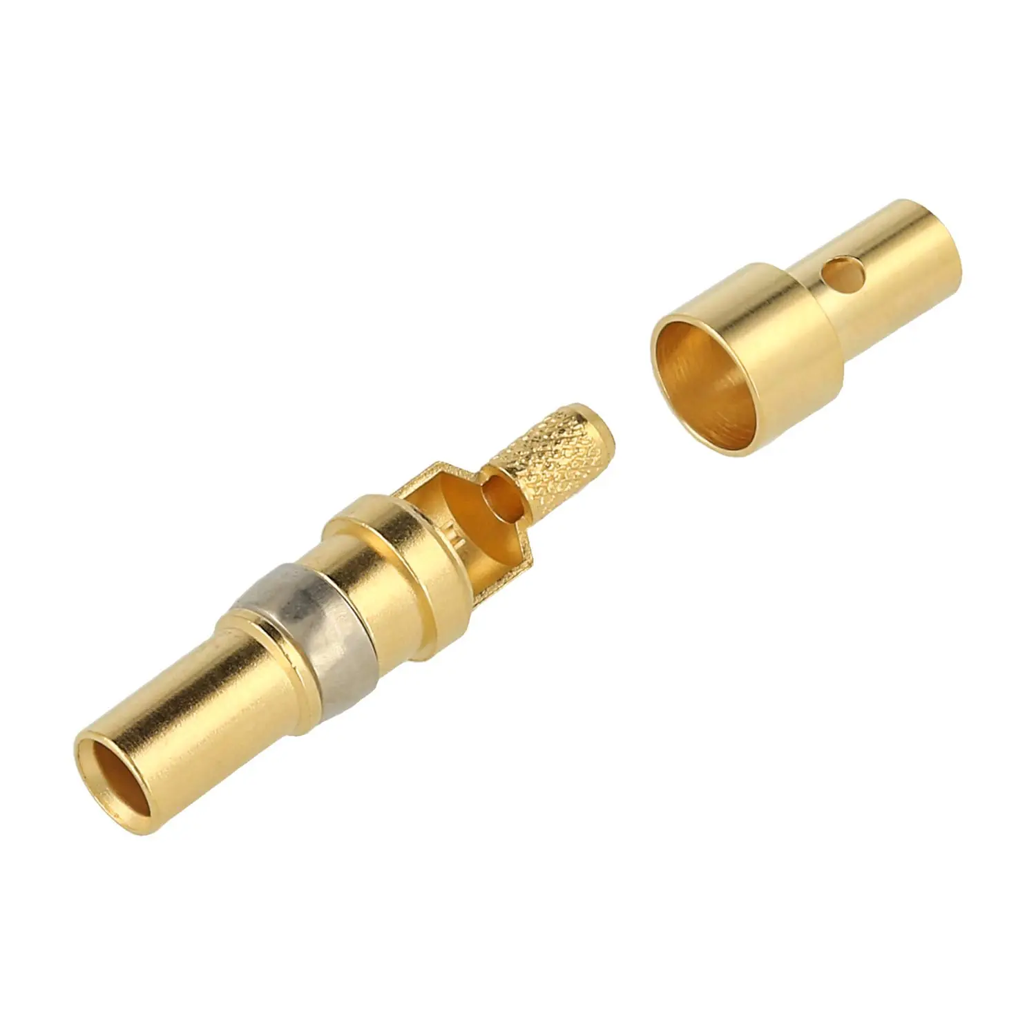 Produktfoto 1 von 09140006211 HARTING Koaxialkontakt 50Ohm Kontaktstift (M) gold, 1 Stück Werkstoff Kupferlegierung