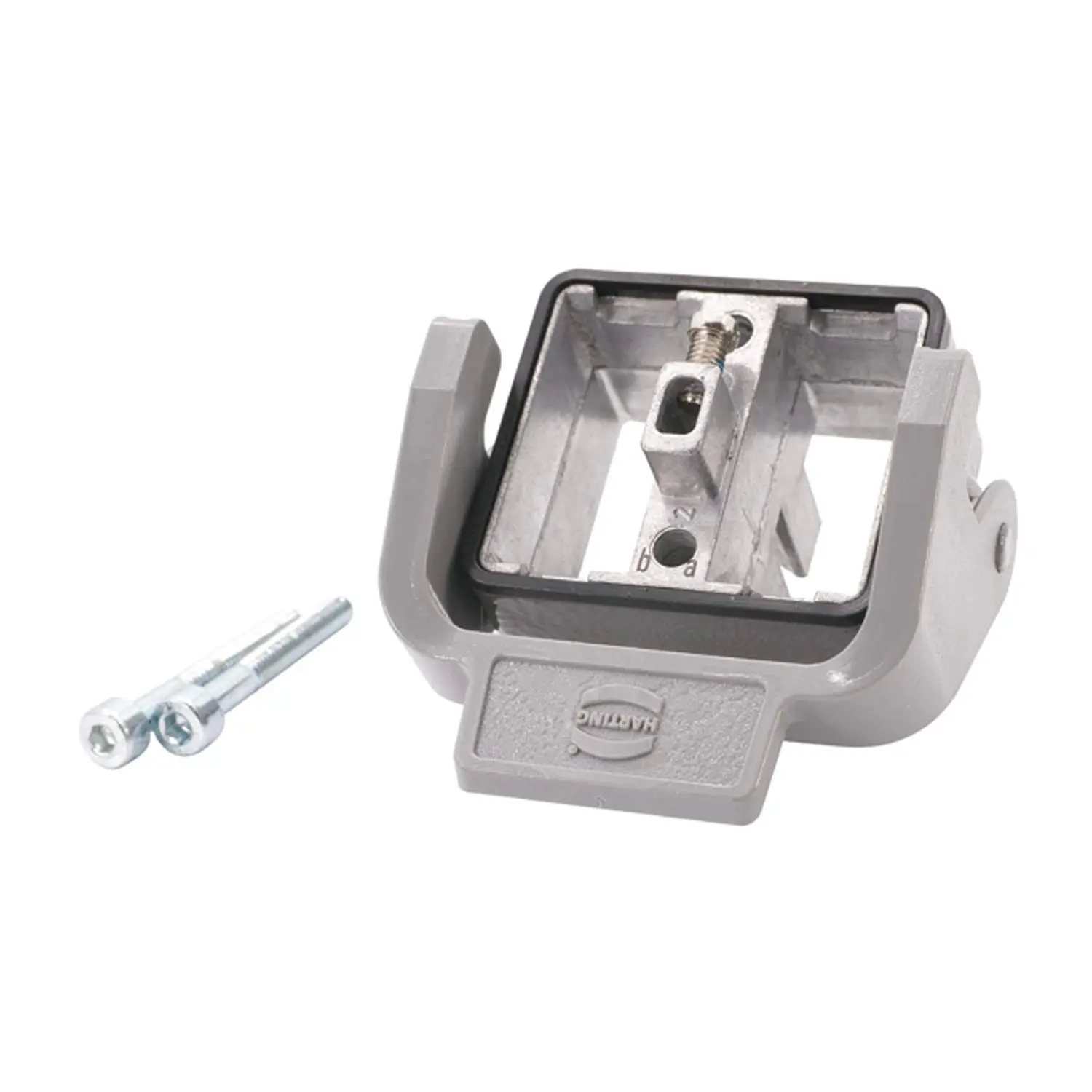 Produktfoto 1 von 09140020301 HARTING Han Modular Twin Anbaugehäuse mit 1 Bügel 1 Easy Lock Verriegelungsbügel