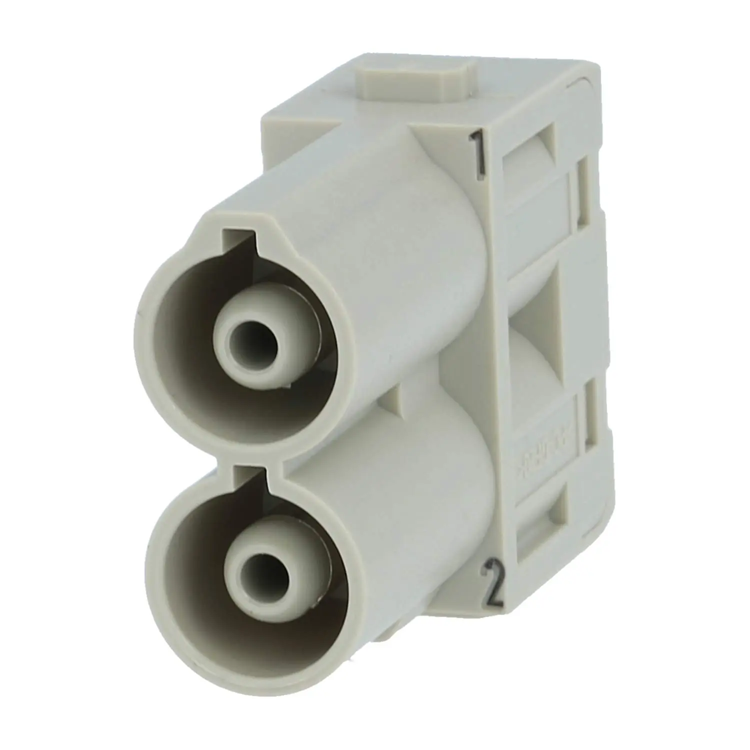 Produktfoto 1 von 09140022642 HARTING Han 70 Ampere Modul Stifteinsatz (M) Axialschraubanschluss, 2-polig 1000V, 70A