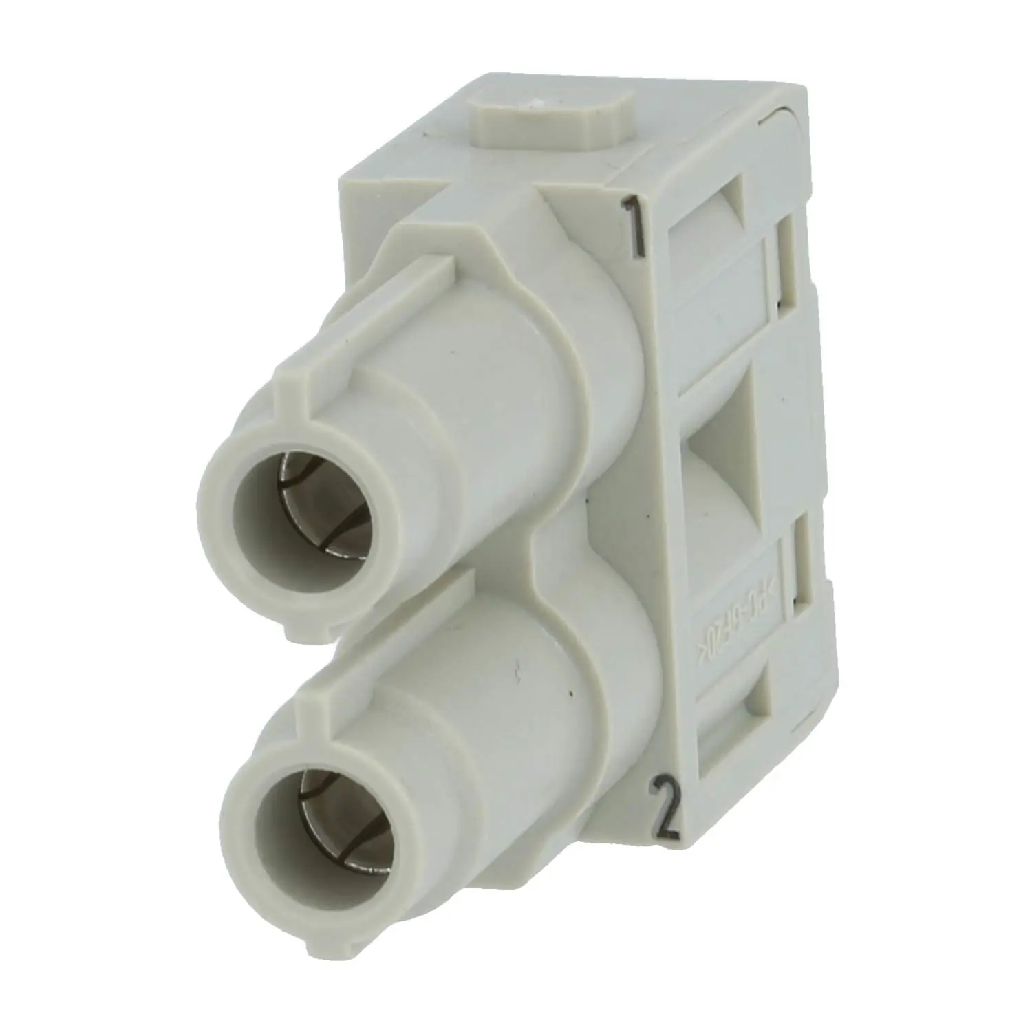 Produktfoto 1 von 09140022741 HARTING Han 70 Ampere Modul Buchseneinsatz (F) Axialschraubanschluss, 2-polig 1000V, 70A