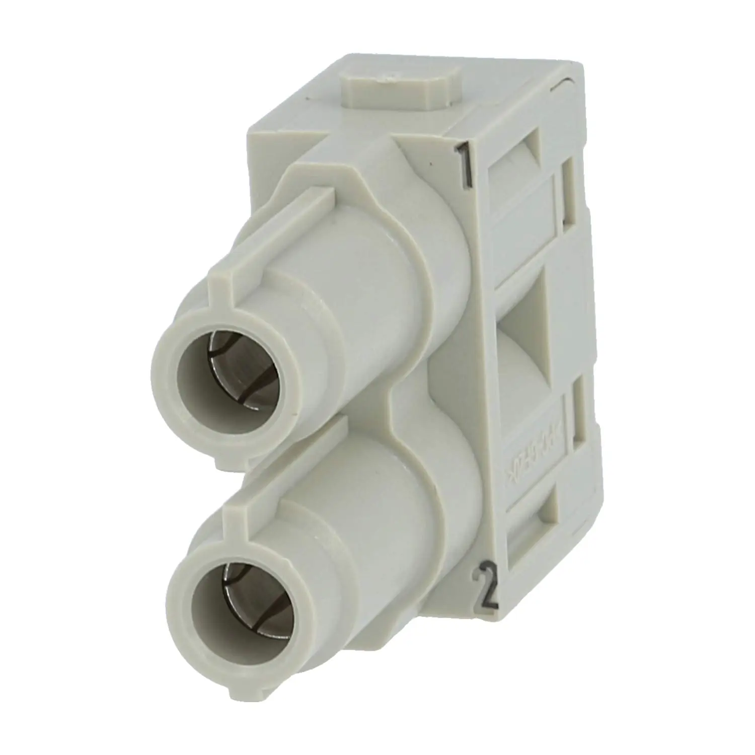Produktfoto 1 von 09140022742 HARTING Han 70 Ampere Modul Buchseneinsatz (F) Axialschraubanschluss, 2-polig 1000V, 70A