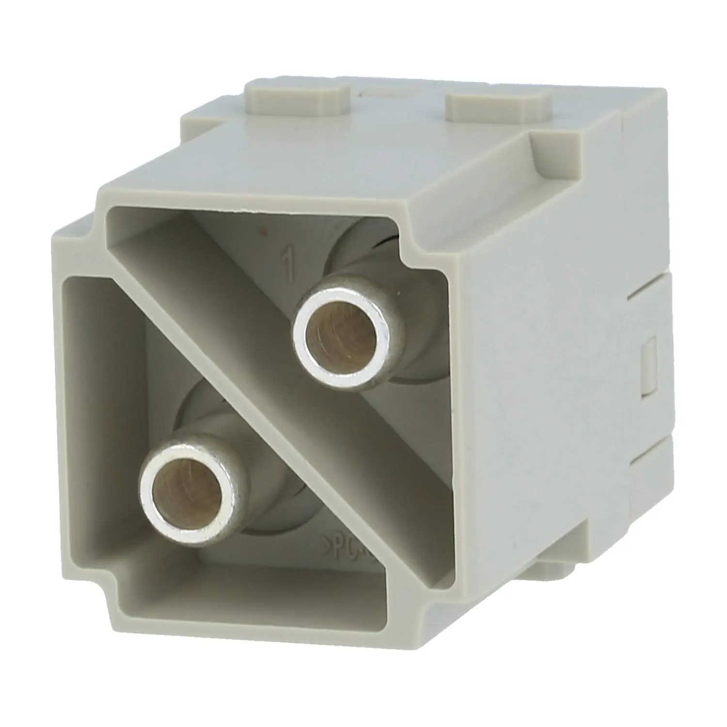 Produktfoto 1 von 09140022653 HARTING Han 100 Ampere Modul Stifteinsatz (M) Axialschraubanschluss, 2-polig 1000V, 100A