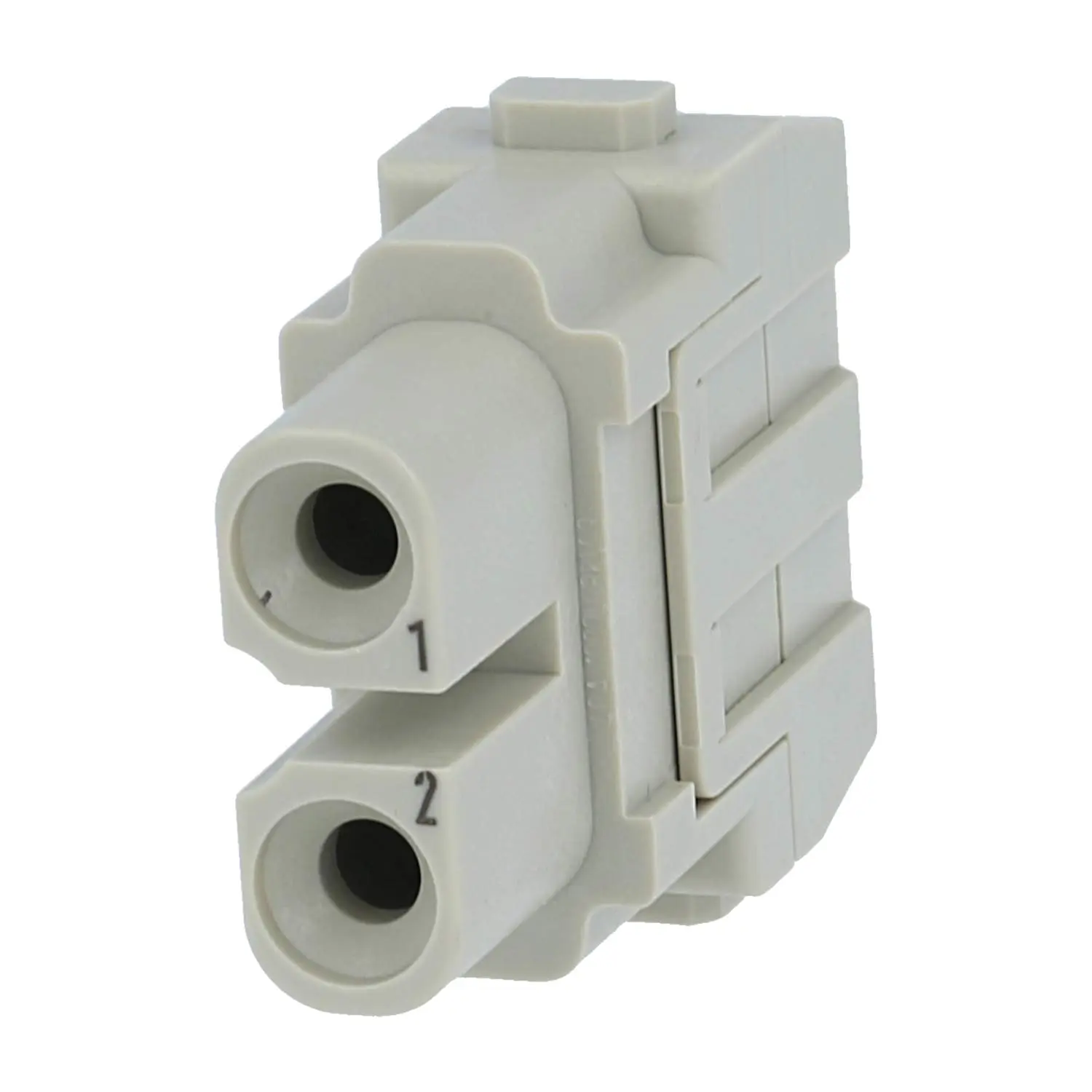 Produktfoto 1 von 09140023103 HARTING Han 40 Ampere Modul Buchseneinsatz (F) Crimpanschluss, 2-polig 1000V, 40A