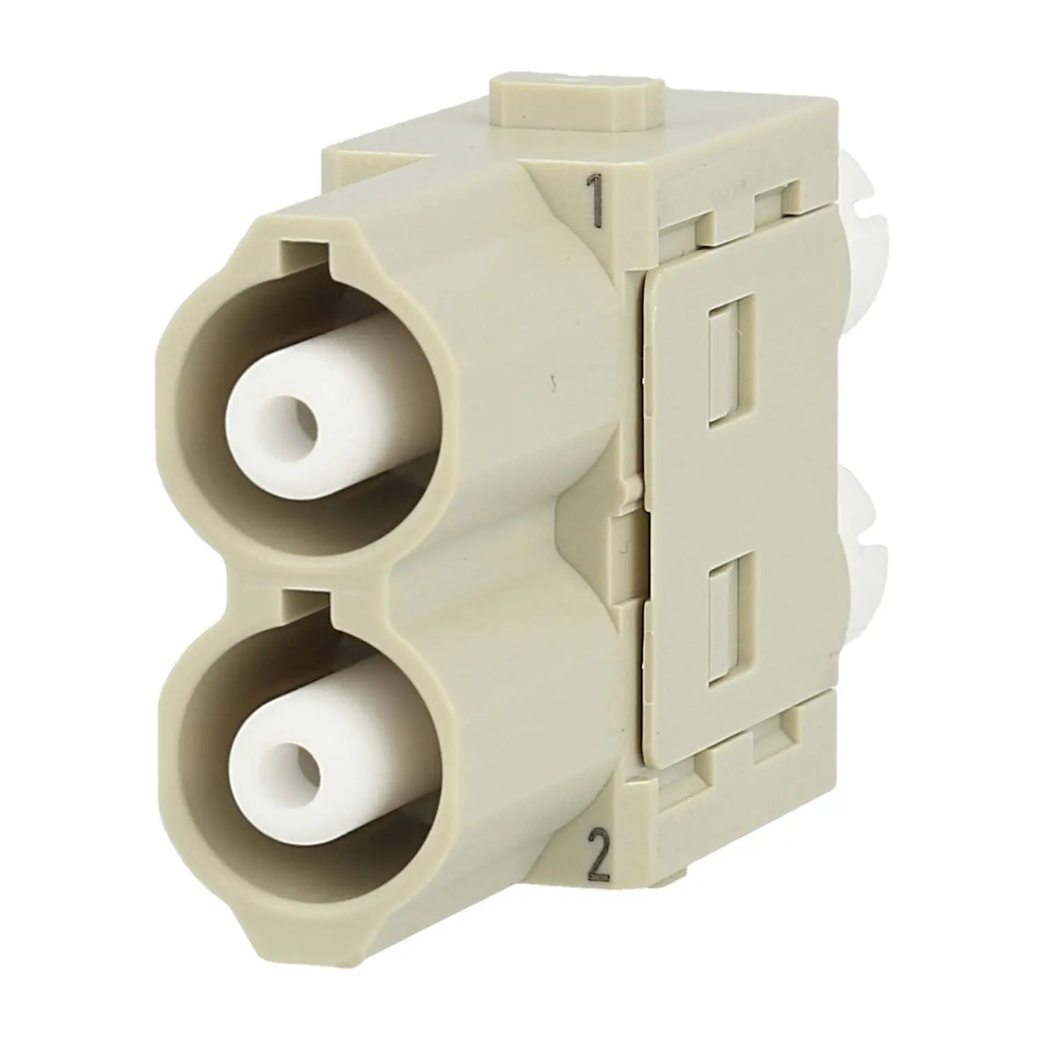 Produktfoto 1 von 09140023125 HARTING Han HV Einzelmodul Buchseneinsatz (F) Crimpanschluss, 2-polig 2500V, 16A
