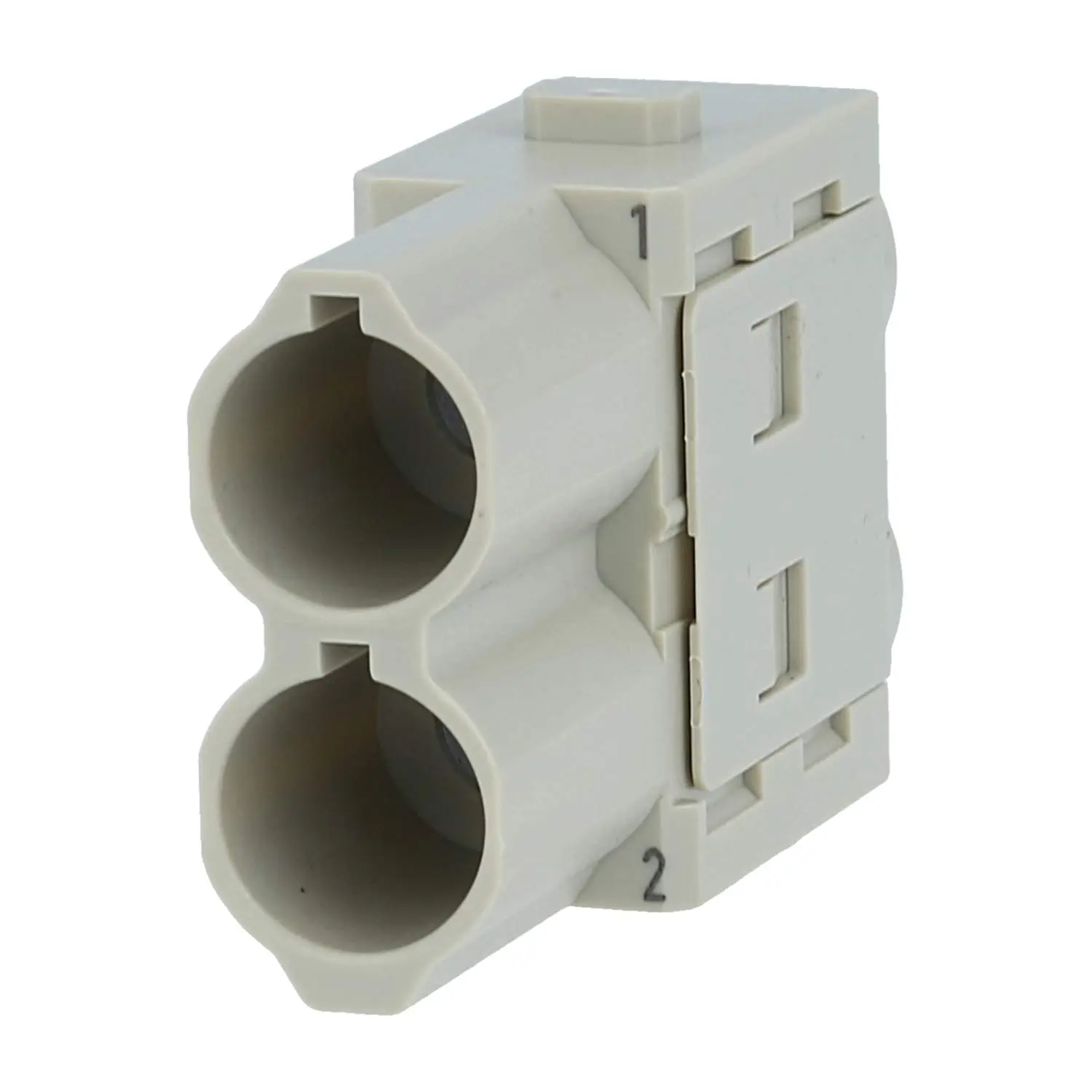 Produktfoto 1 von 09140023041 HARTING Han 70 Ampere Modul Stifteinsatz (M) Crimpanschluss, 2-polig 1000V, 70A