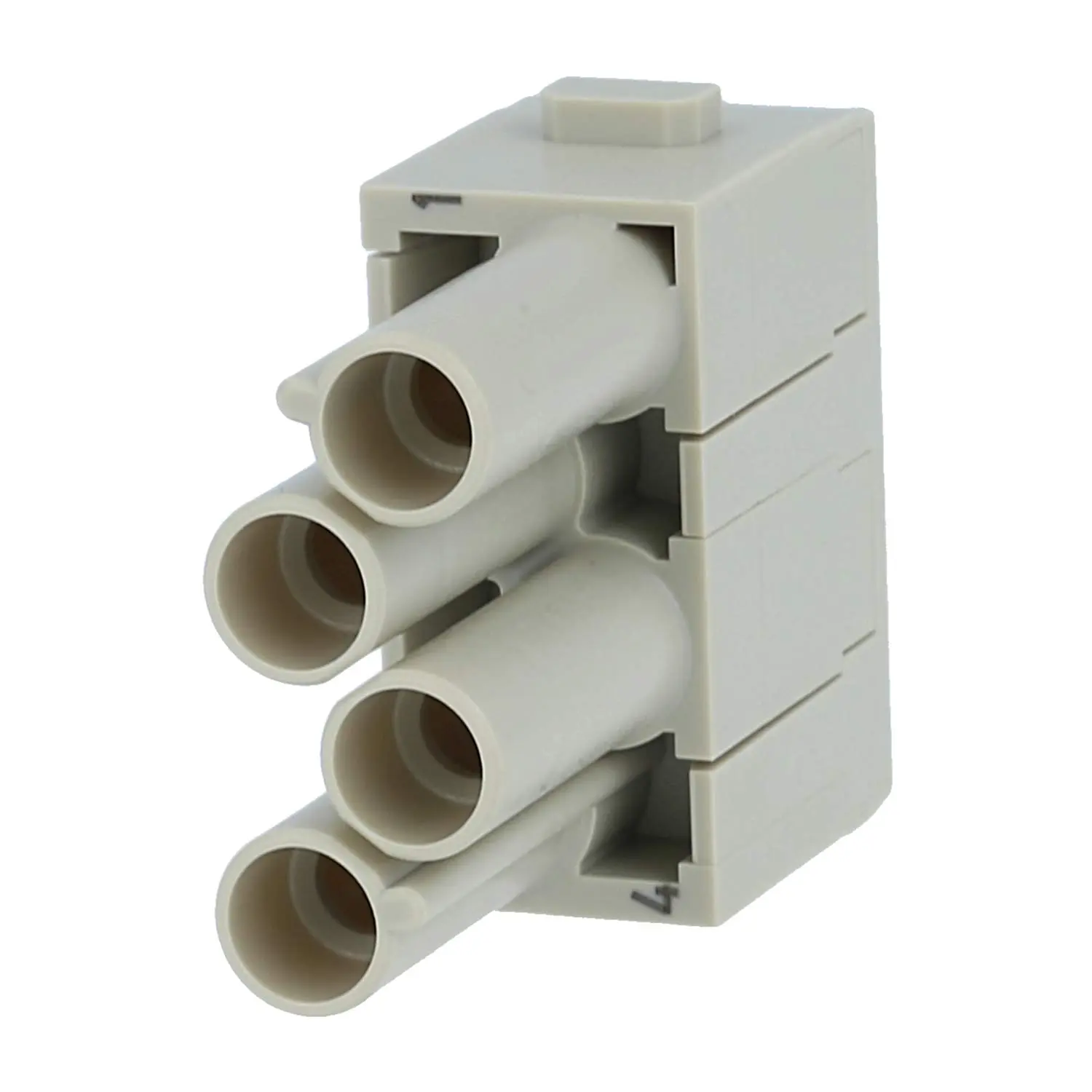 Produktfoto 1 von 09140043141 HARTING Han CC Protected Modul Buchseneinsatz (F) Crimpanschluss, 4-polig 830V, 40A