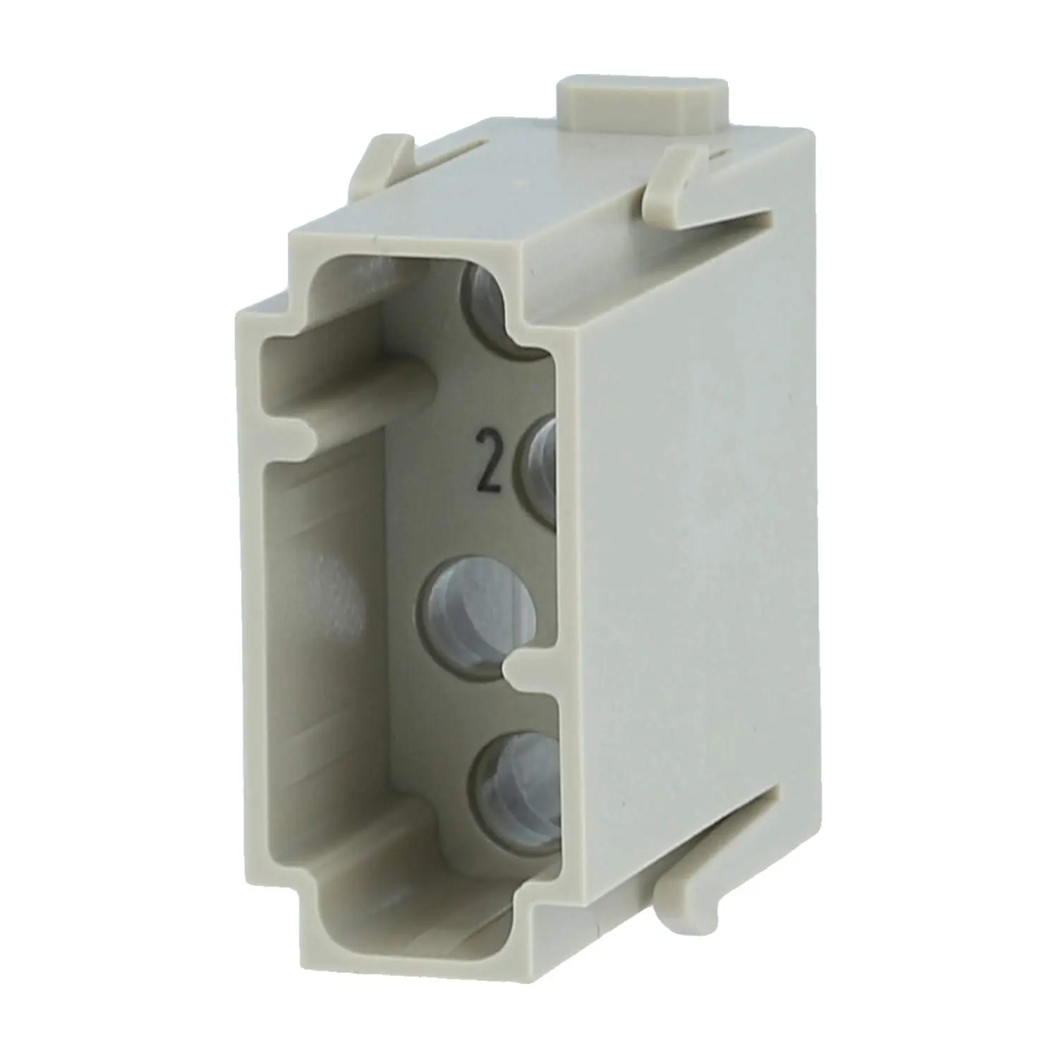 Produktfoto 1 von 09140044501 HARTING Han Multikontaktmodul Stifteinsatz (M) Löt- / Crimpanschluss, 4-polig 50V, 1,5A