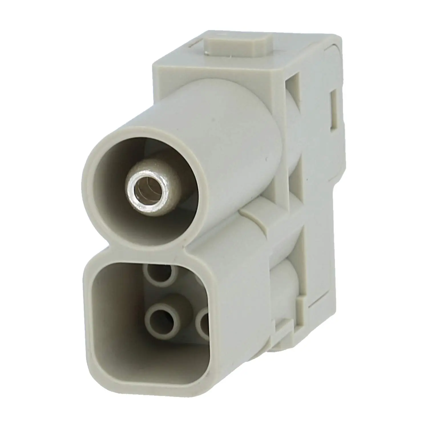 Produktfoto 1 von 09140052646 HARTING Han 70 Ampere Hybrid Modul Stifteinsatz (M) Axialschraub- / Crimpanschluss, 5-polig 1/4 1000V - 400V Steuerkontakt, 70A/16A