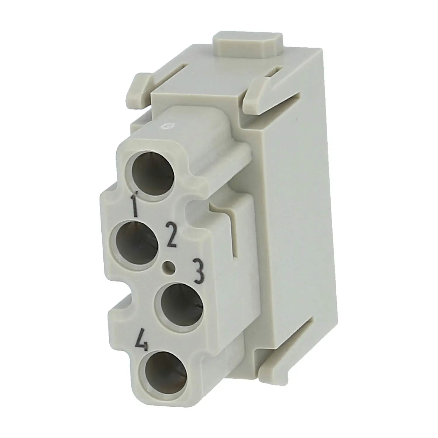 Produktfoto 1 von 09140044513 HARTING Han Multikontaktmodul Buchseneinsatz (F) Löt- / Crimpanschluss, 4-polig 50V, 1,5A