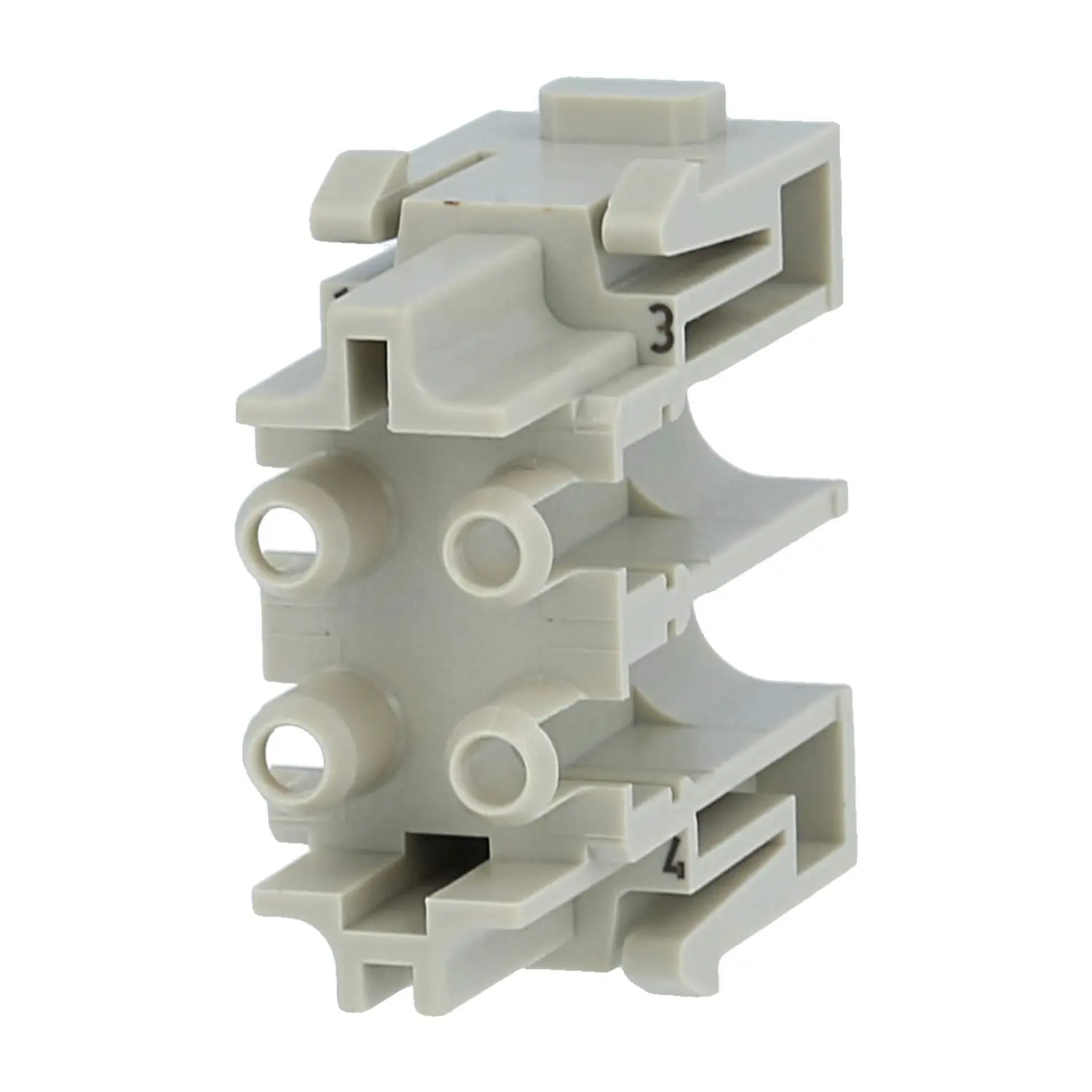 Produktfoto 1 von 09140044711 HARTING Han SC Modul mit Keramikferrule Buchseneinsatz (F) 4-polig Steckzyklen >=500