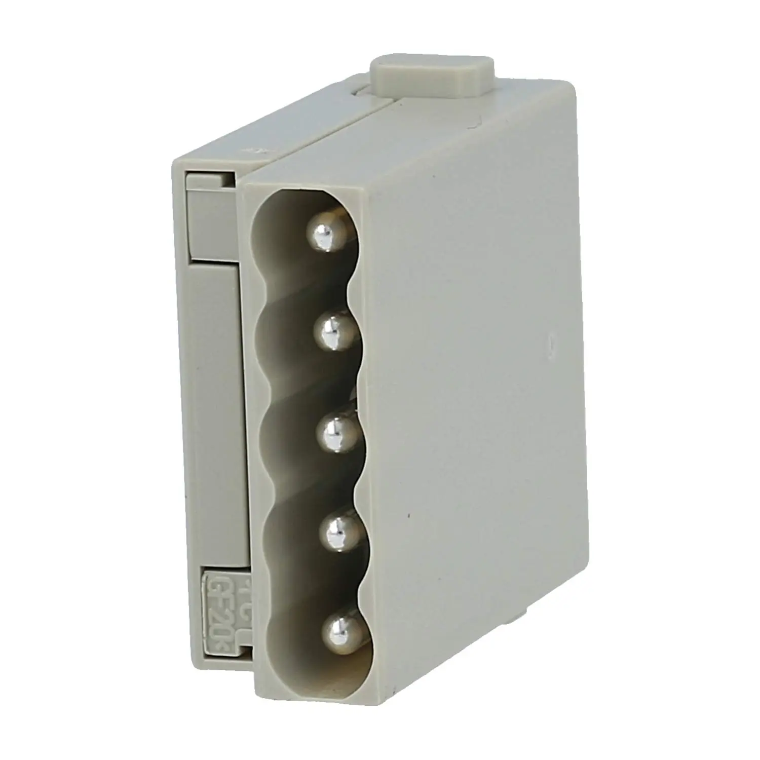 Produktfoto 1 von 09140052601 HARTING Han E Modul Stifteinsatz (M) Schraubanschluss, 5-polig 230V/400V, 16A