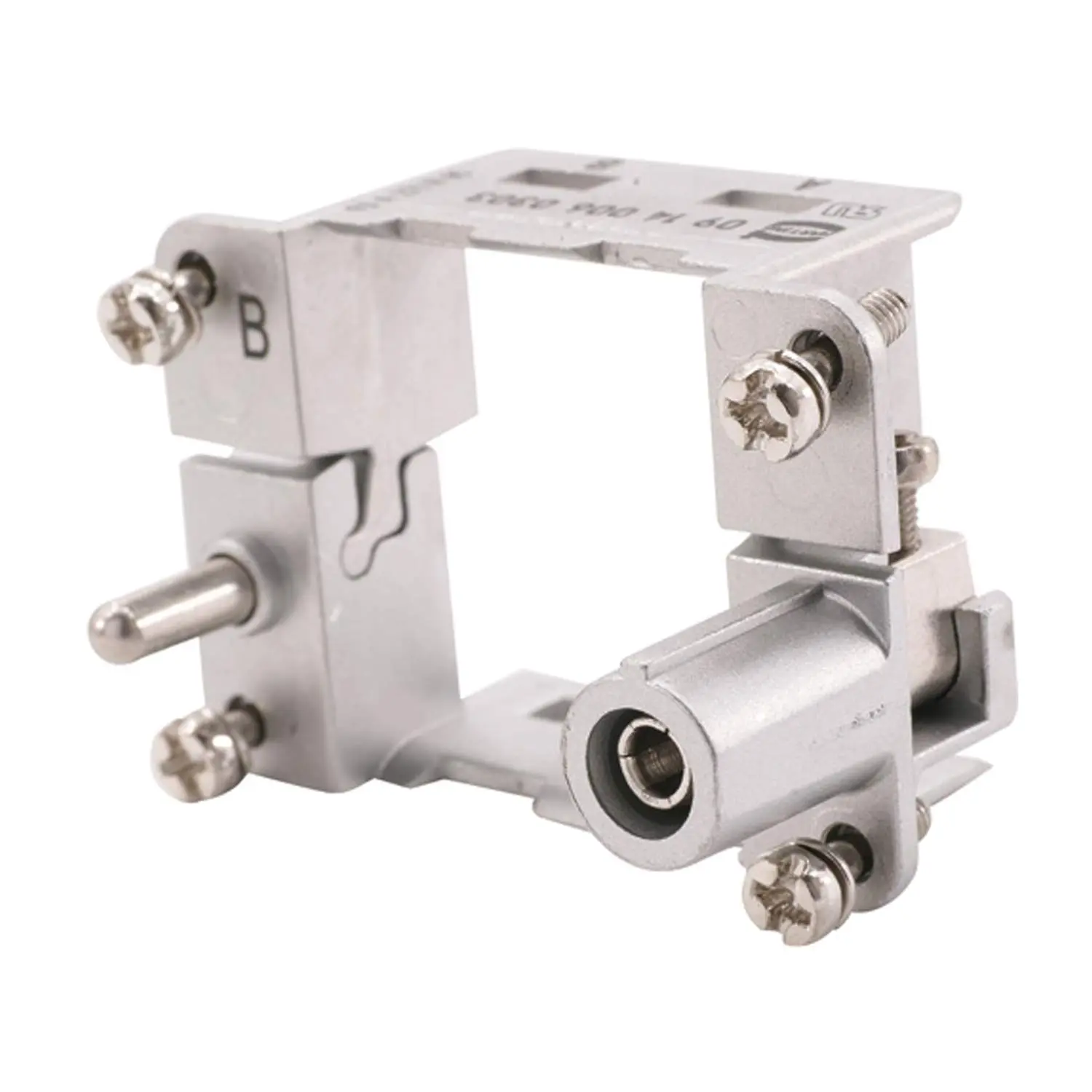 Produktfoto 1 von 09140060303 HARTING Han Gelenkrahmen (M), Baugröße 6B Stift, für 2 Module Querschnitt PE 1mm² - 2,5mm² / 4mm² - 10mm² Temperaturbereich -40°C bis 125°C