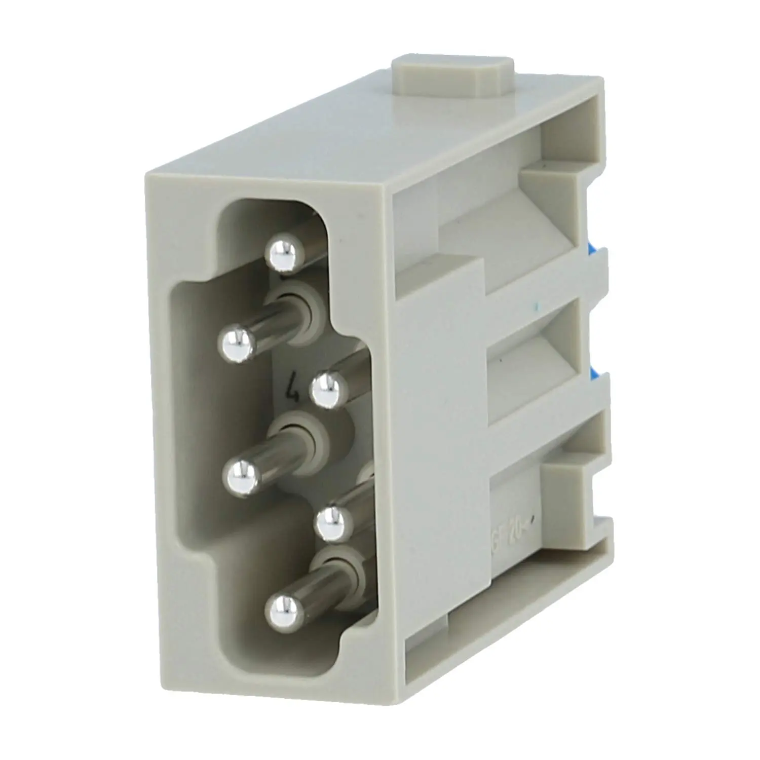 Produktfoto 1 von 09140062633 HARTING Han E Modul Stifteinsatz (M) Quick-Lock-Anschluss, 6-polig 500V, 16A