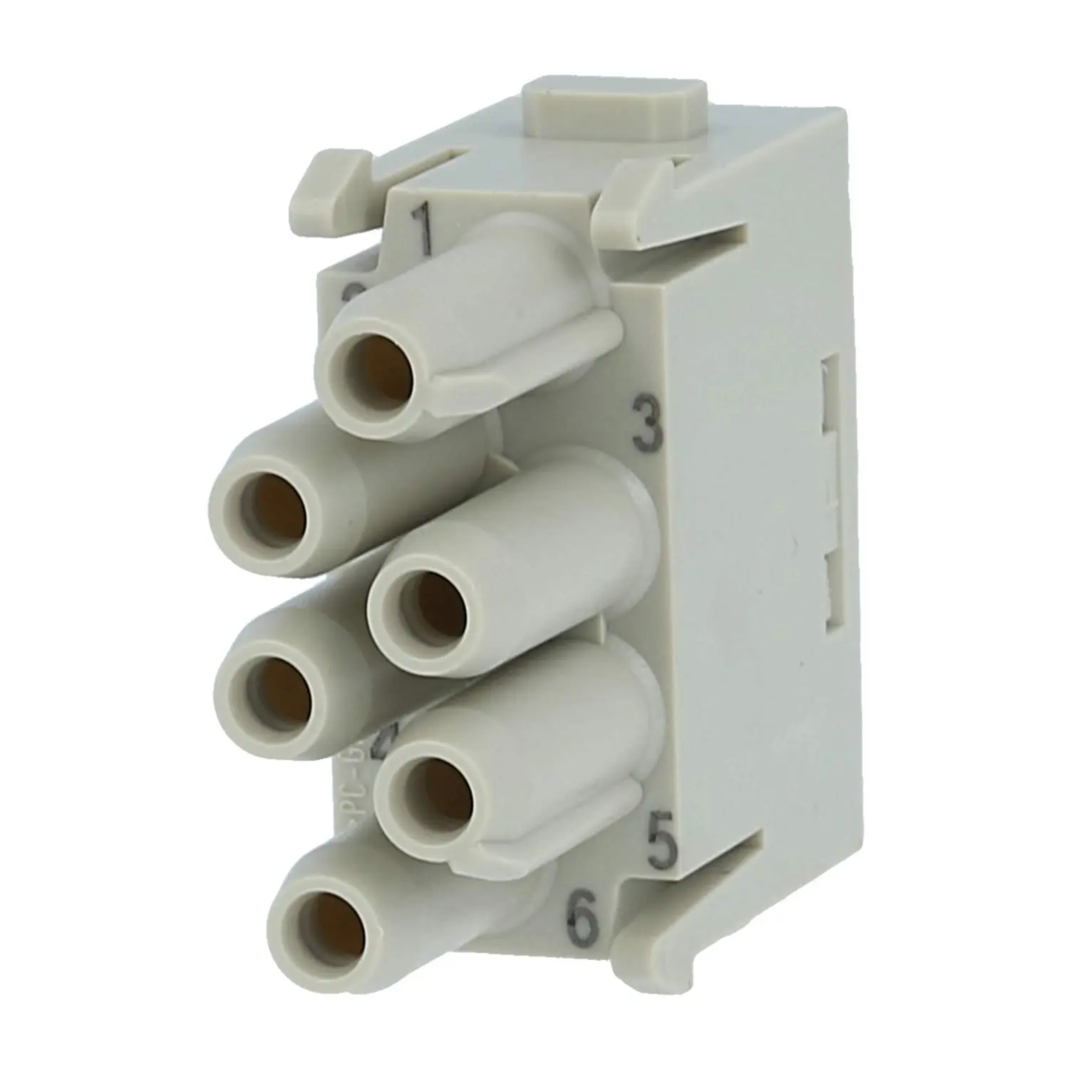09140063141 HARTING Han E Protected Modul Buchseneinsatz (F) Crimpanschluss, 6-polig 830V, 16A