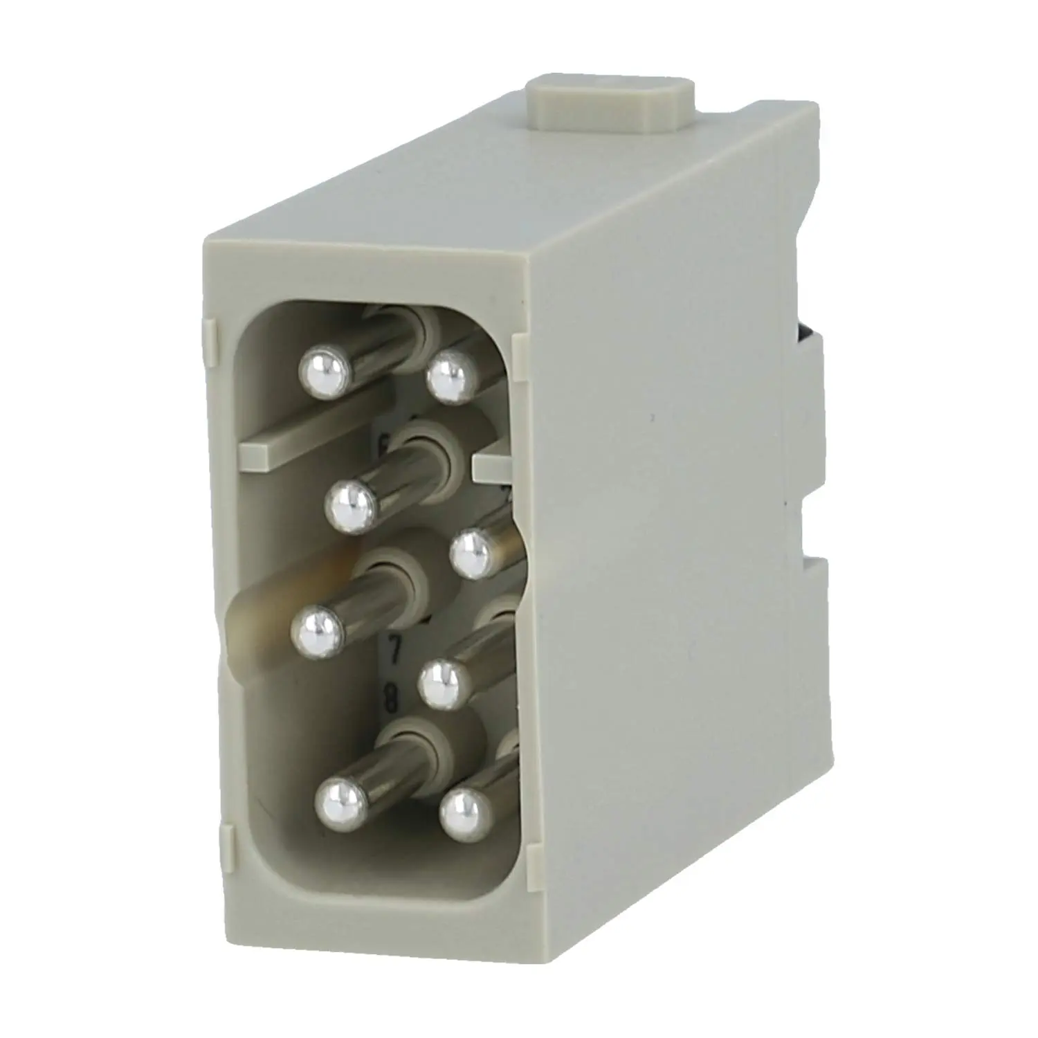Produktfoto 1 von 09140082634 HARTING Han EE Modul Stifteinsatz (M) Quick-Lock-Anschluss, 8-polig 400V, 16A