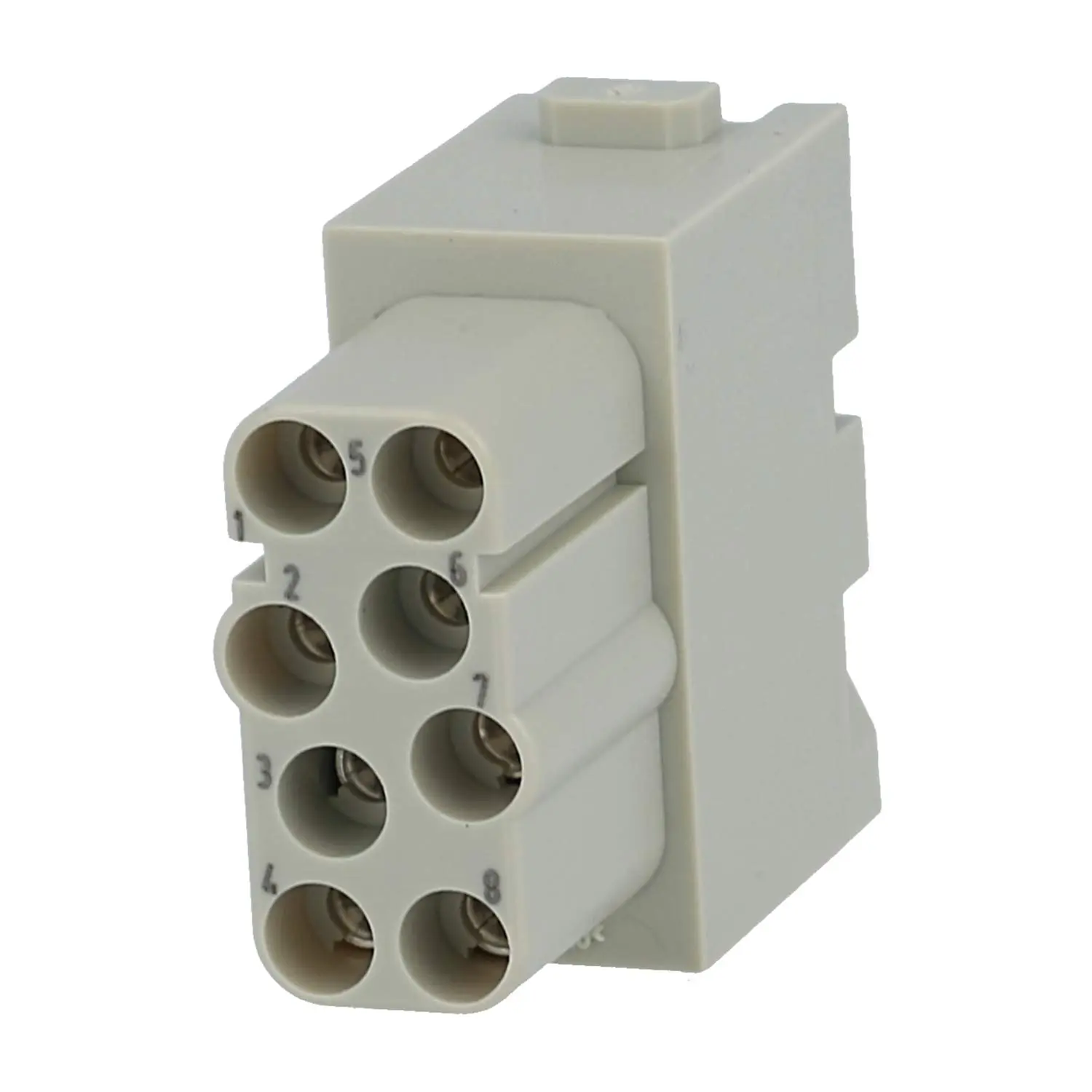 Produktfoto 1 von 09140082733 HARTING Han EE Modul Buchseneinsatz (F) Quick-Lock-Anschluss, 8-polig 400V, 16A