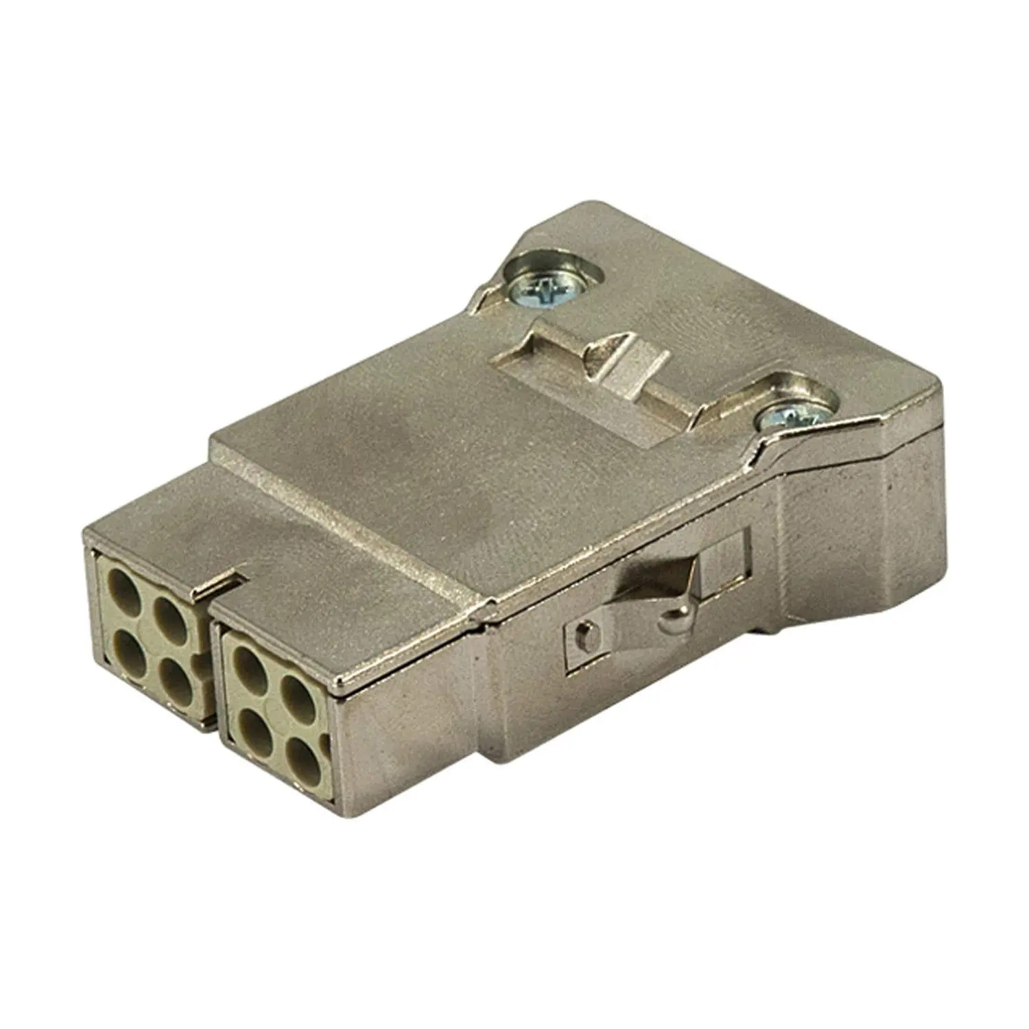 Produktfoto 1 von 09140083117 HARTING Han MegaBit Modul für 2 Kabel + Schirm GND Buchseneinsatz (F) Crimpanschluss, 8-polig+Schirmung 50V, 10A