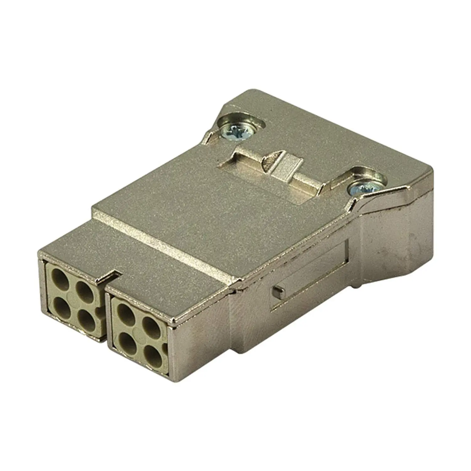 Produktfoto 1 von 09140083116 HARTING Han MegaBit Modul für 2 Kabel Buchseneinsatz (F) Crimpanschluss, 8-polig+Schirmung 50V, 10A
