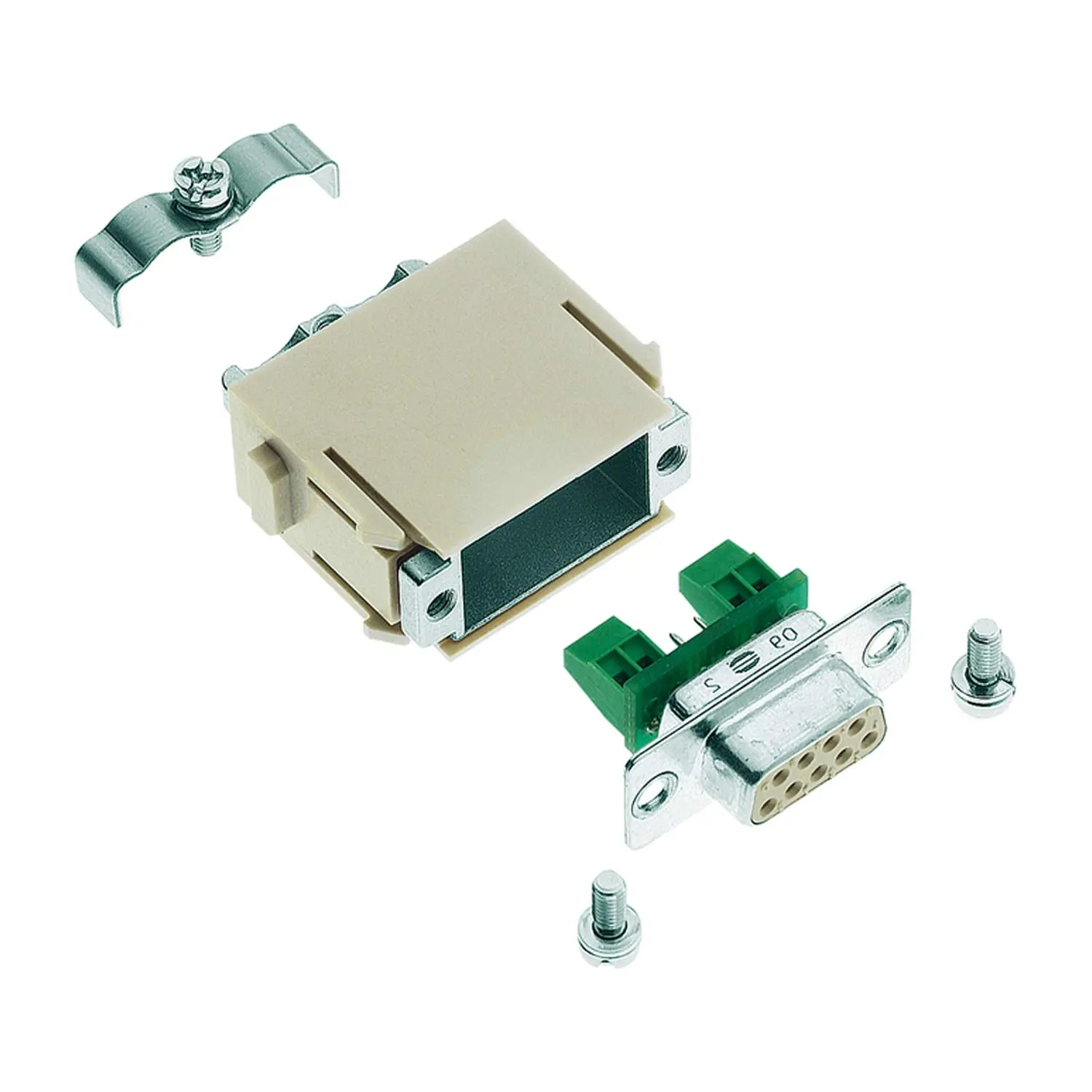 Produktfoto 1 von 09140093151 Harting Han D-Sub Modul Profibus T-Funktion Buchseneinsatz (F) Schraubanschluss