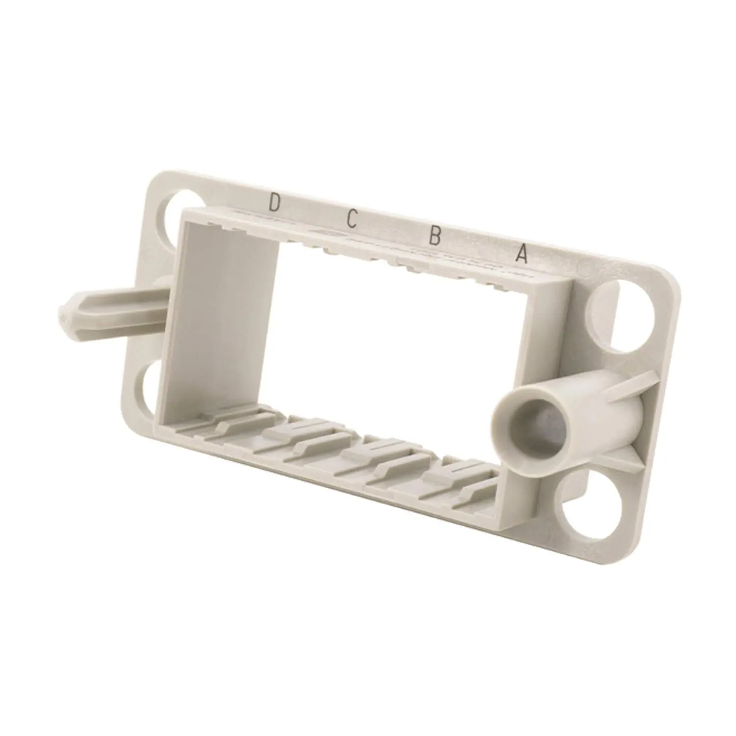 Produktfoto 1 von 09140161701 HARTING Han Andockrahmen, Schwimmend gelagert, 4 Module (M) Schwimmspiel +/-2,0mm Temperaturbereich -40°C bis 125°C