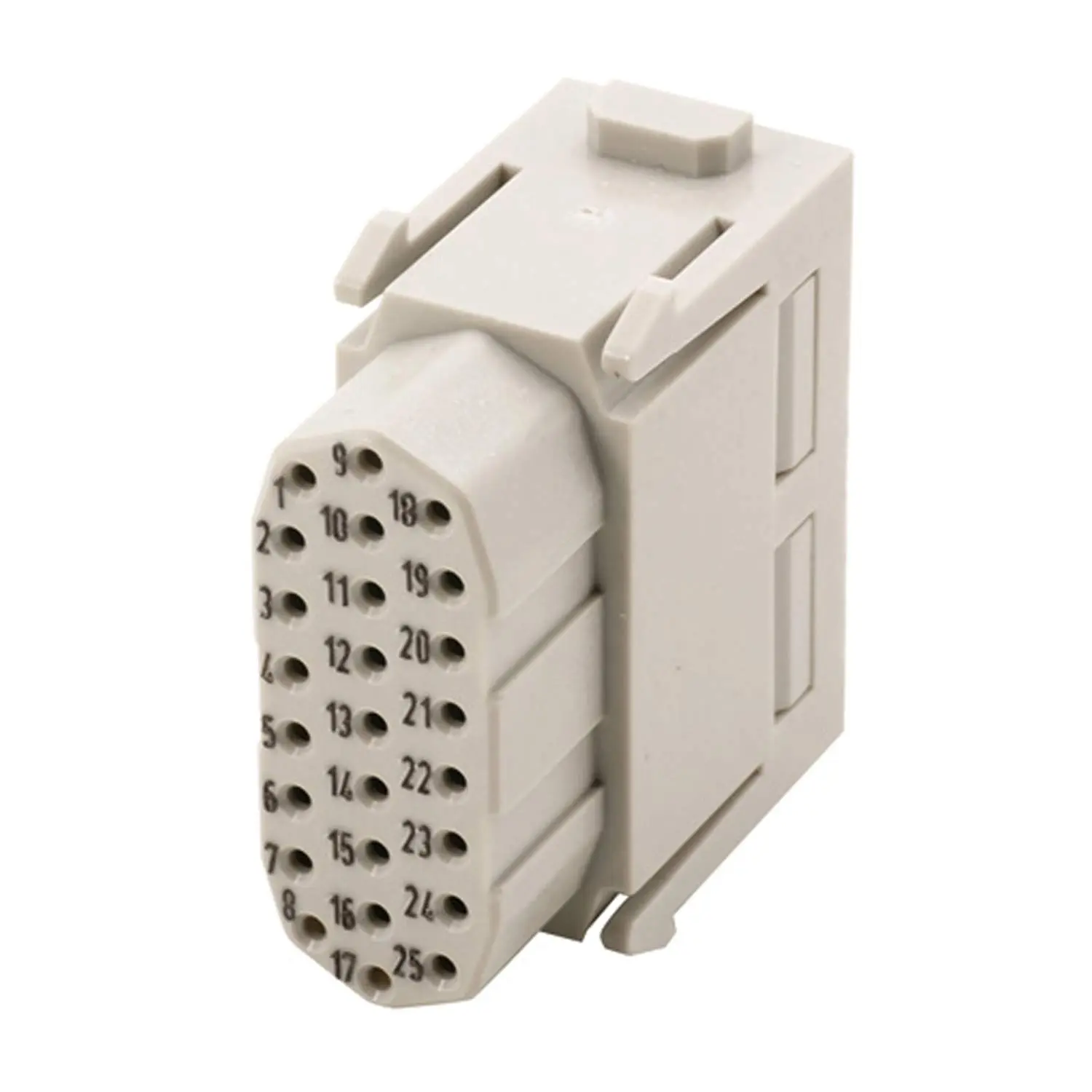 Produktfoto 1 von 09140253101 HARTING Han HD Modul Buchseneinsatz (F) Crimpanschluss, 25-polig 50V, 4A