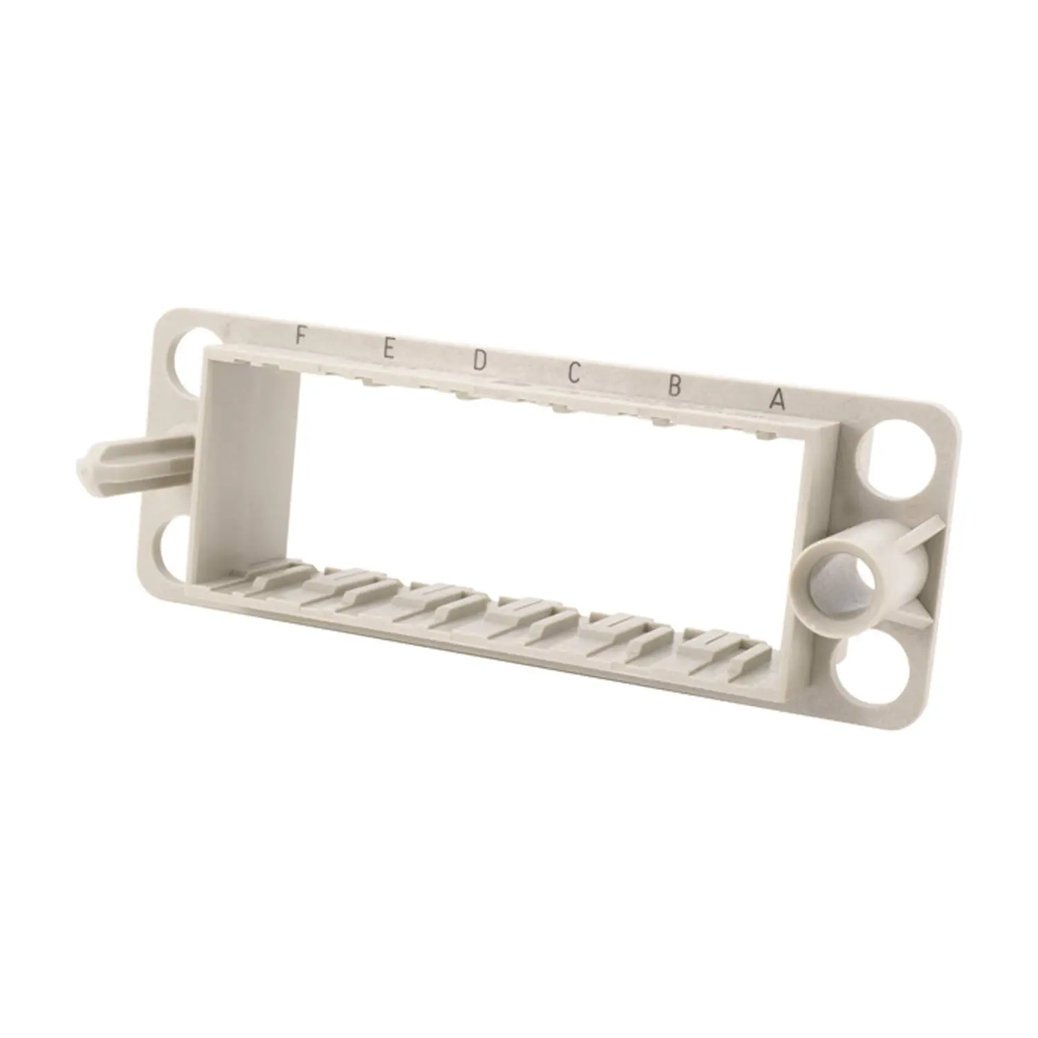 Produktfoto 1 von 09140241701 HARTING Han Andockrahmen, Schwimmend gelagert, 6 Module (M) Schwimmspiel +/-2,0mm Temperaturbereich -40°C bis 125°C