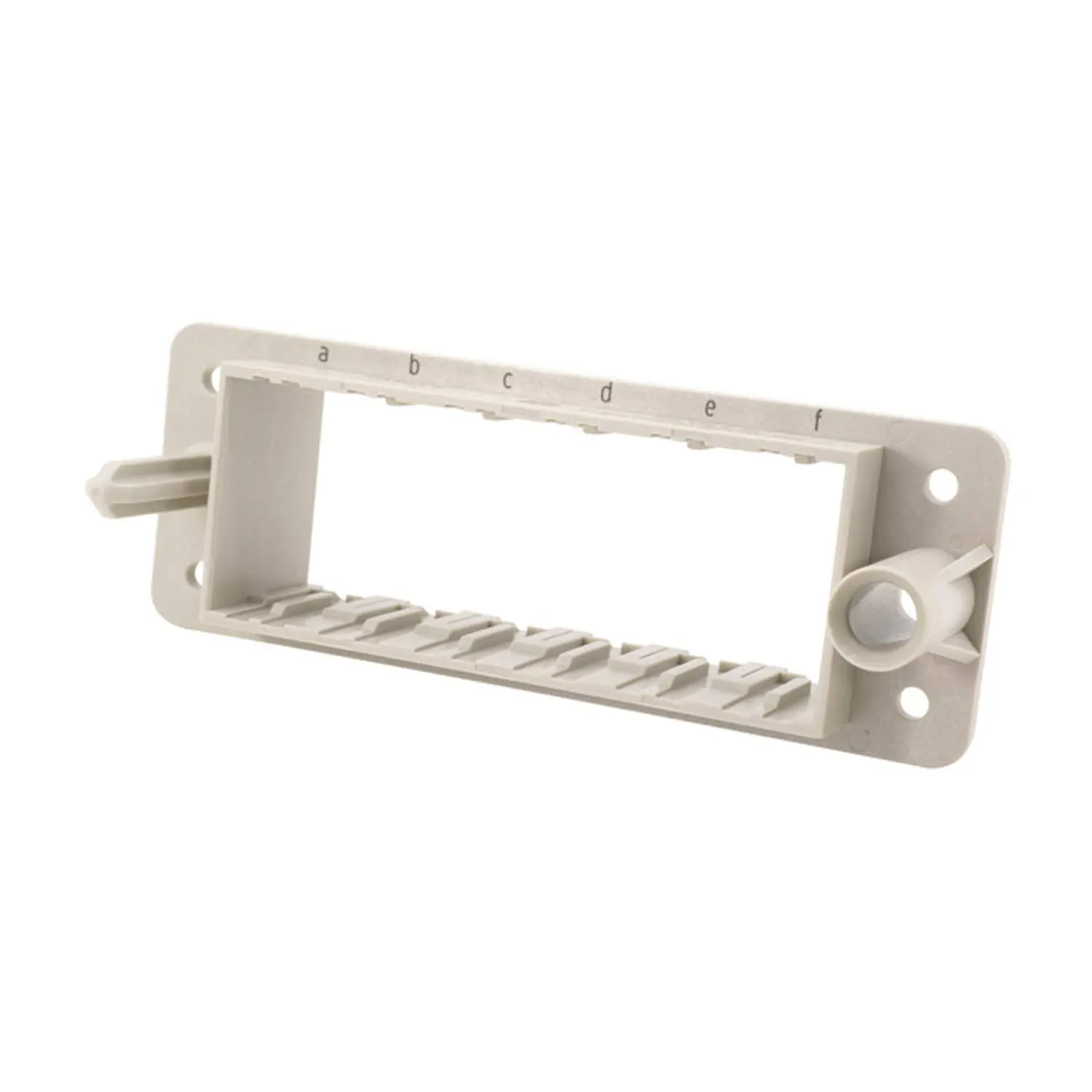 Produktfoto 1 von 09140241711 HARTING Han Andockrahmen, fest montiert, 6 Module (F) Temperaturbereich -40°C bis 125°C Steckzyklen >=10000, Schutzart IP20