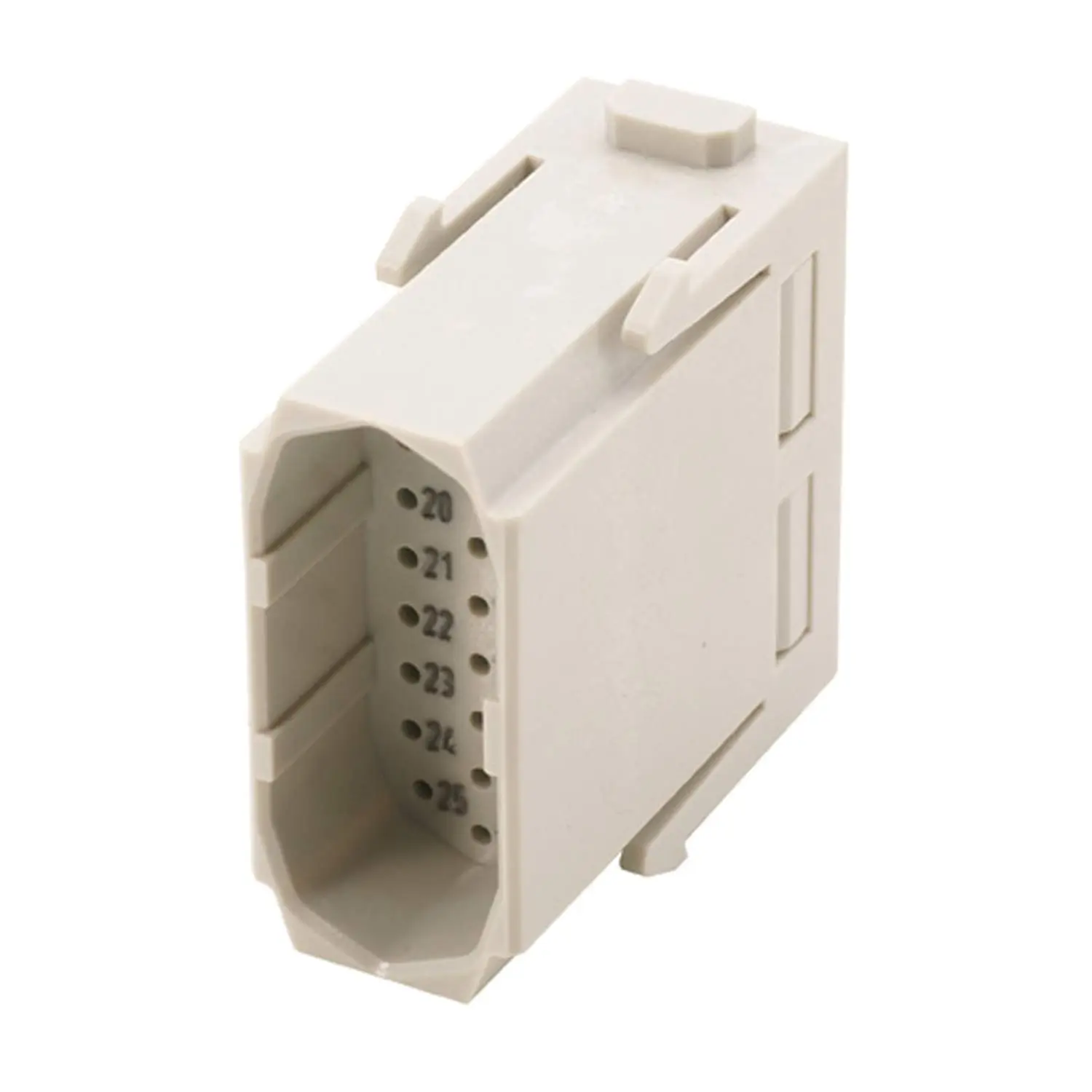 Produktfoto 1 von 09140253001 HARTING Han HD Modul Stifteinsatz (M) Crimpanschluss, 25-polig 50V, 4A