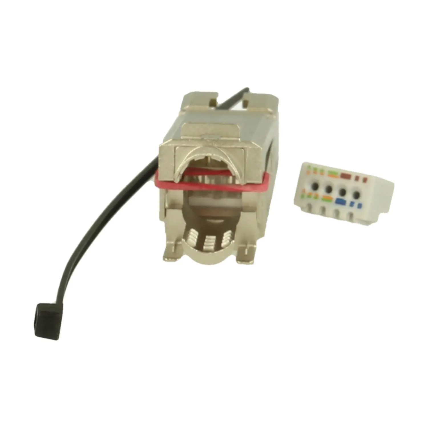 Produktfoto 1 von 09145451561 HARTING Han RJ45 Kabelbuchse Cat.6A Buchseneinsatz (F) Schneidklemmanschluss (IDC-Kontakte), 8-polig 50V, 1A