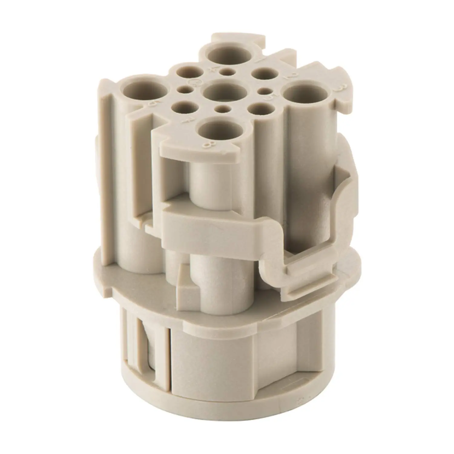Produktfoto 1 von 09155083101 HARTING Han F+B Buchseneinsatz 8 polig 4 + PE 16 Ampere 4 10 Ampere Kontakte 0933000xxxx und 0915 000